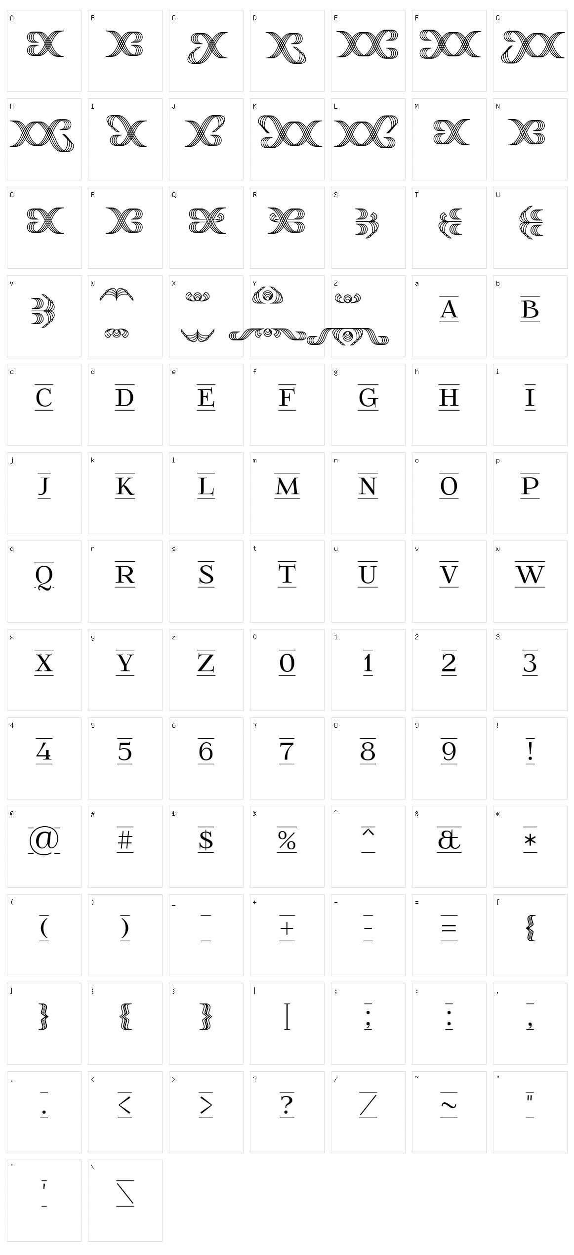 FoglihtenFr Character Set