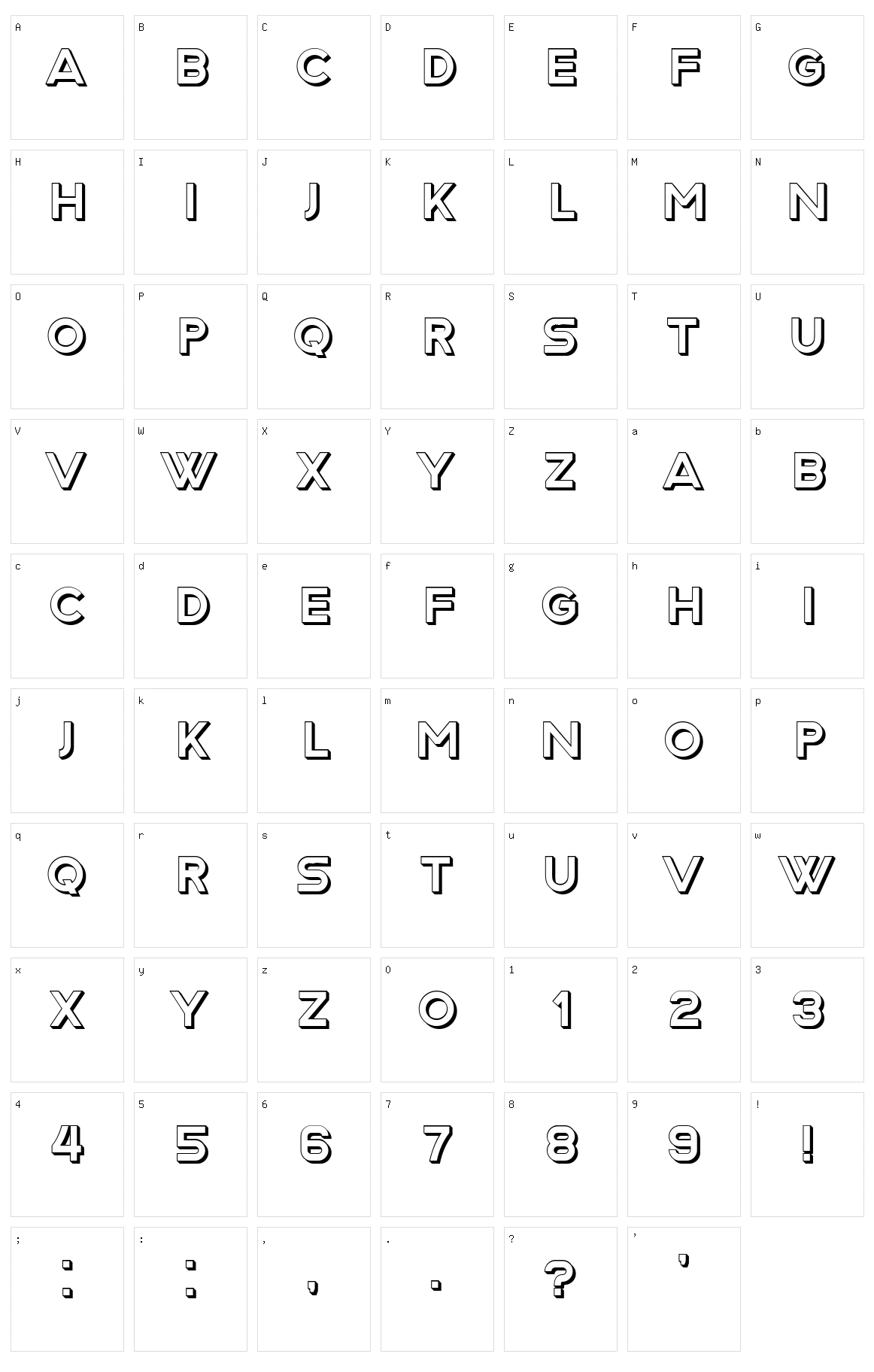 Frau Character Set