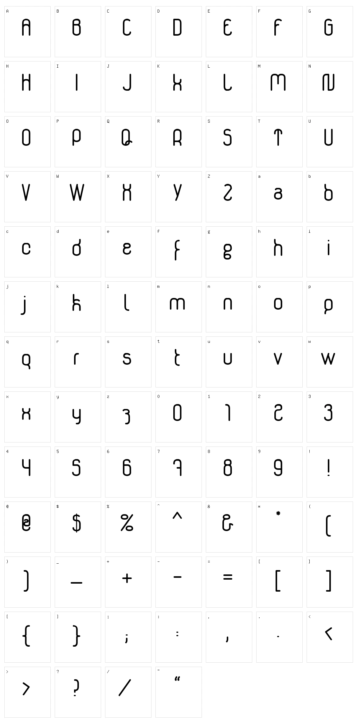 Genikas Character Set