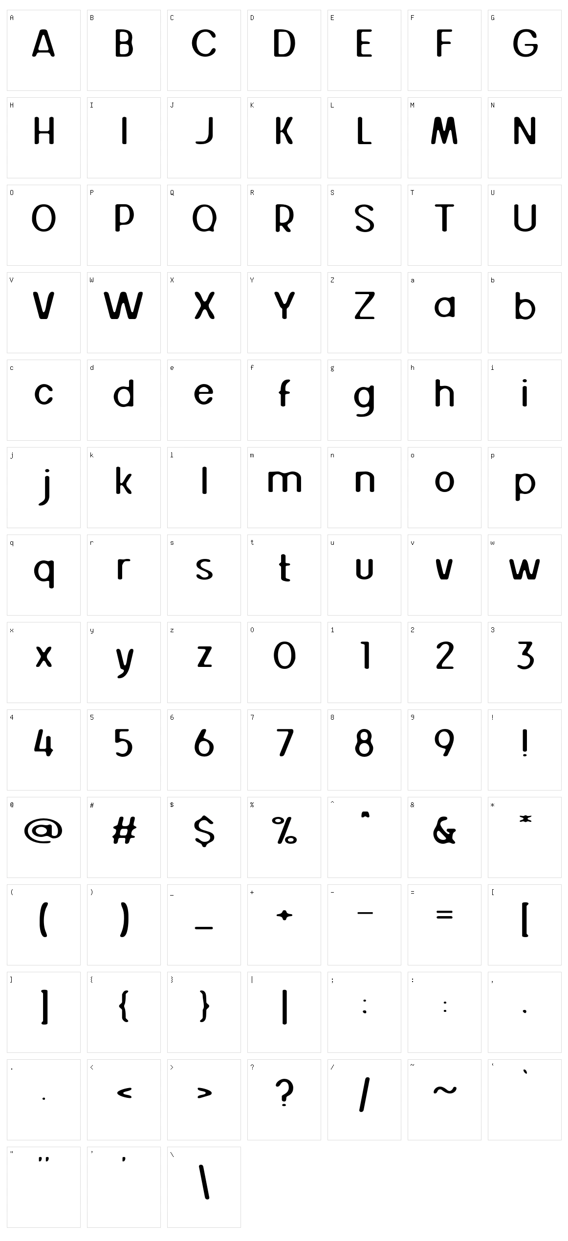 Gihun Character Set