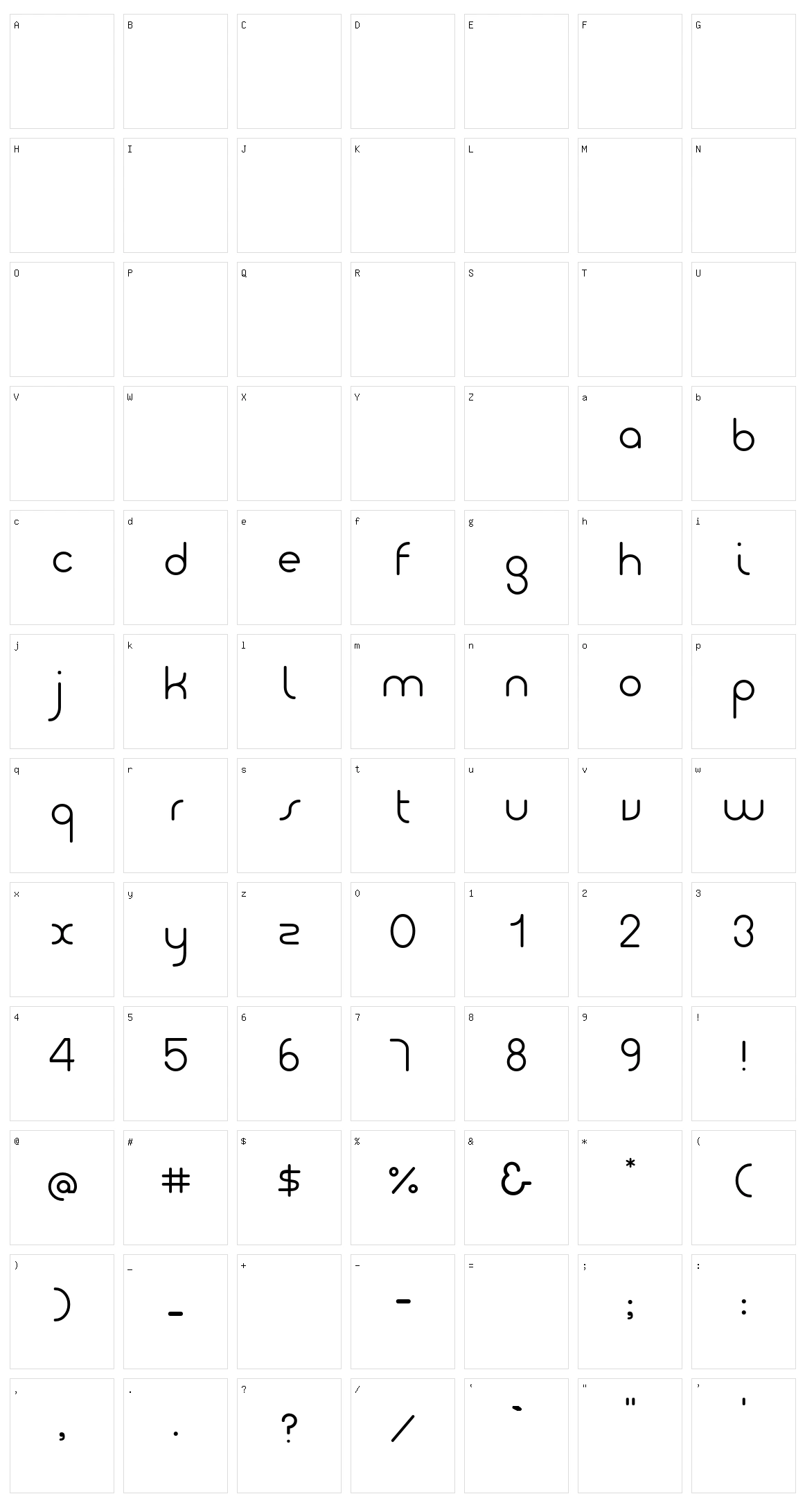 Giro Character Set