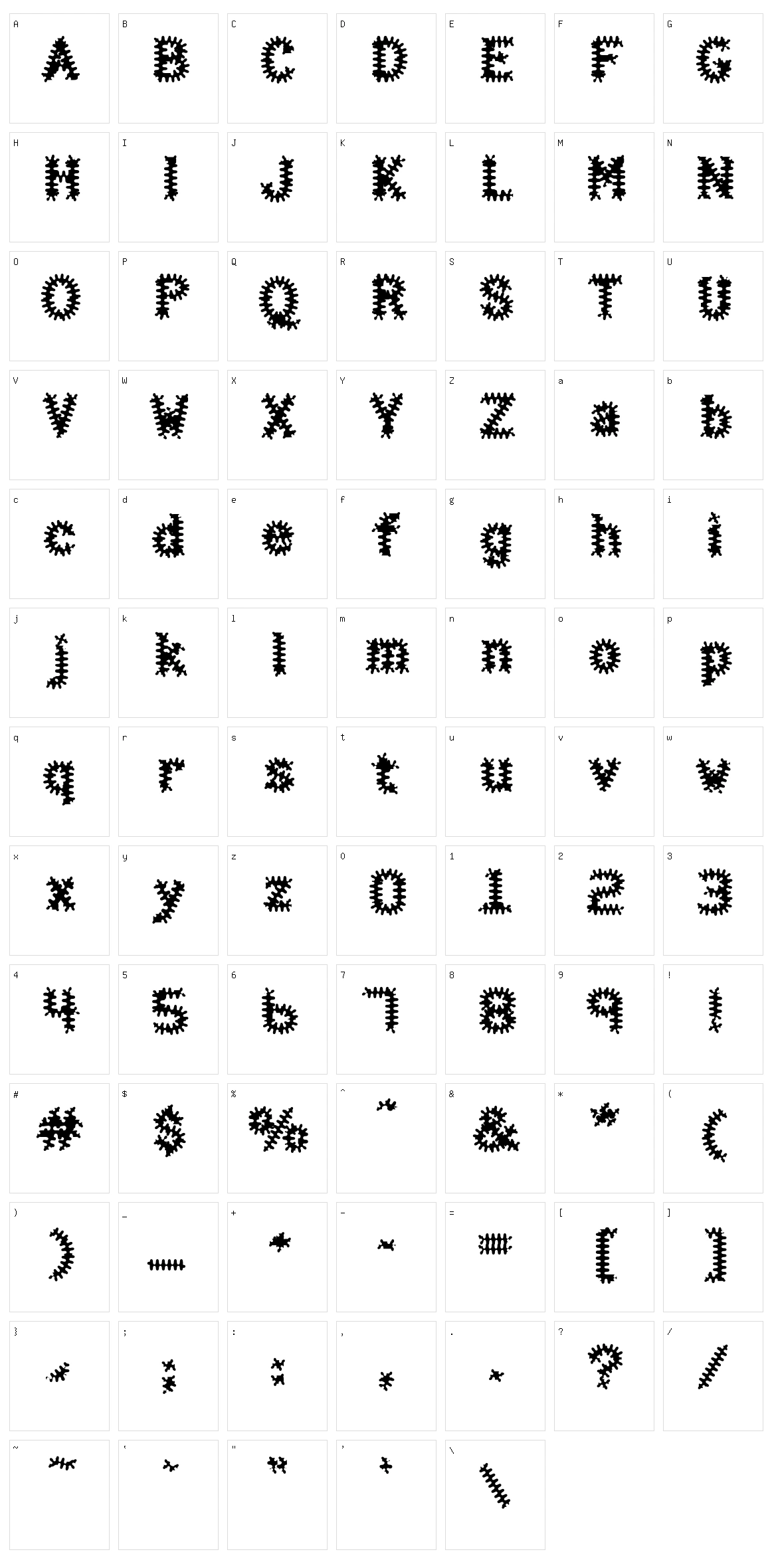 Halter Character Set