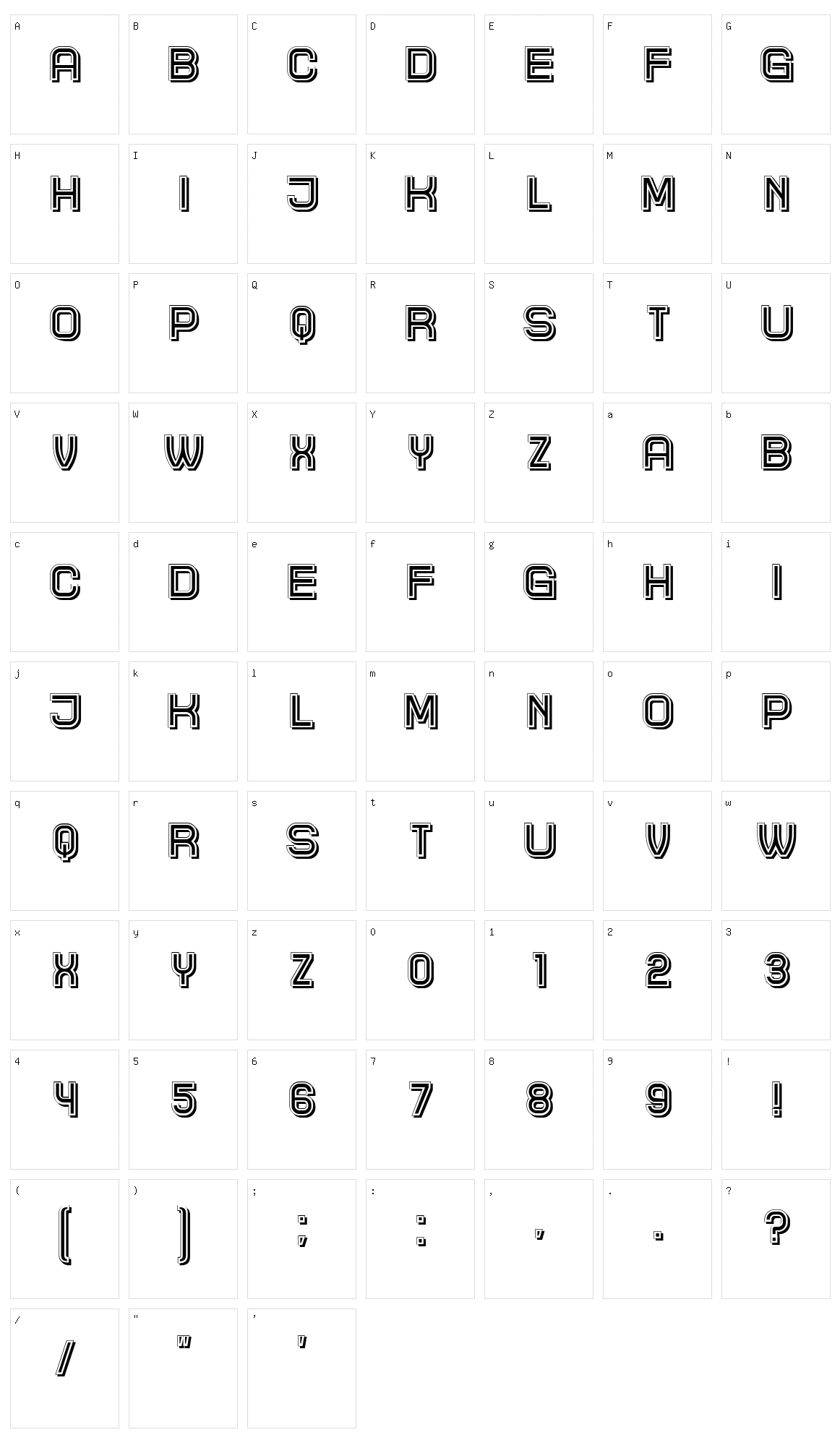 Highlight Character Set