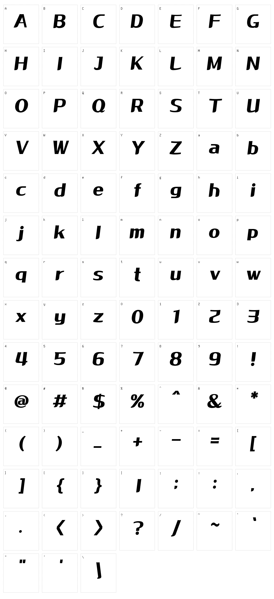 HU Life Style Character Set