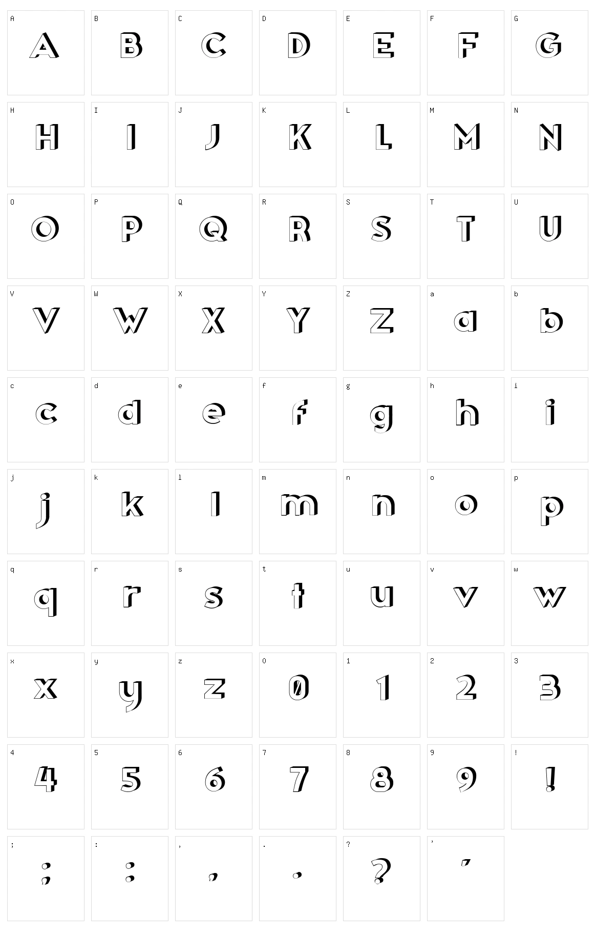 Idiots Character Set
