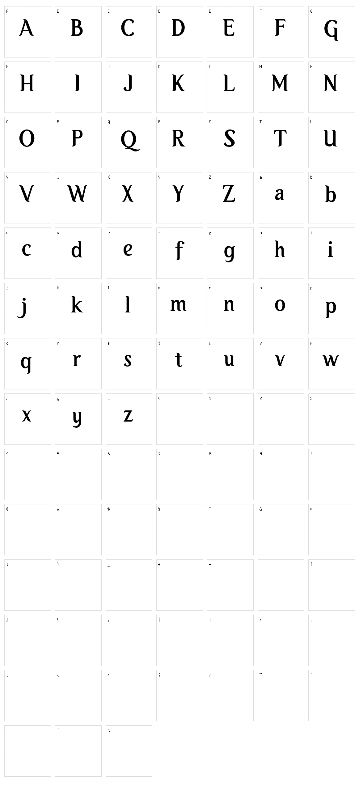 Itikaf Character Set