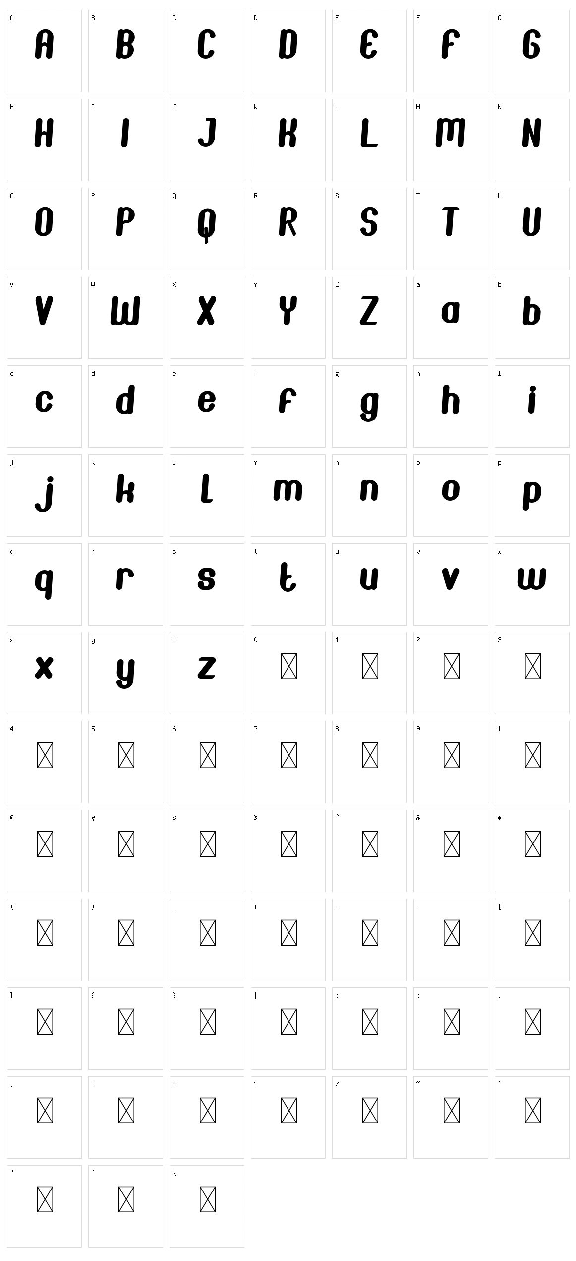 Joscelynn Character Set