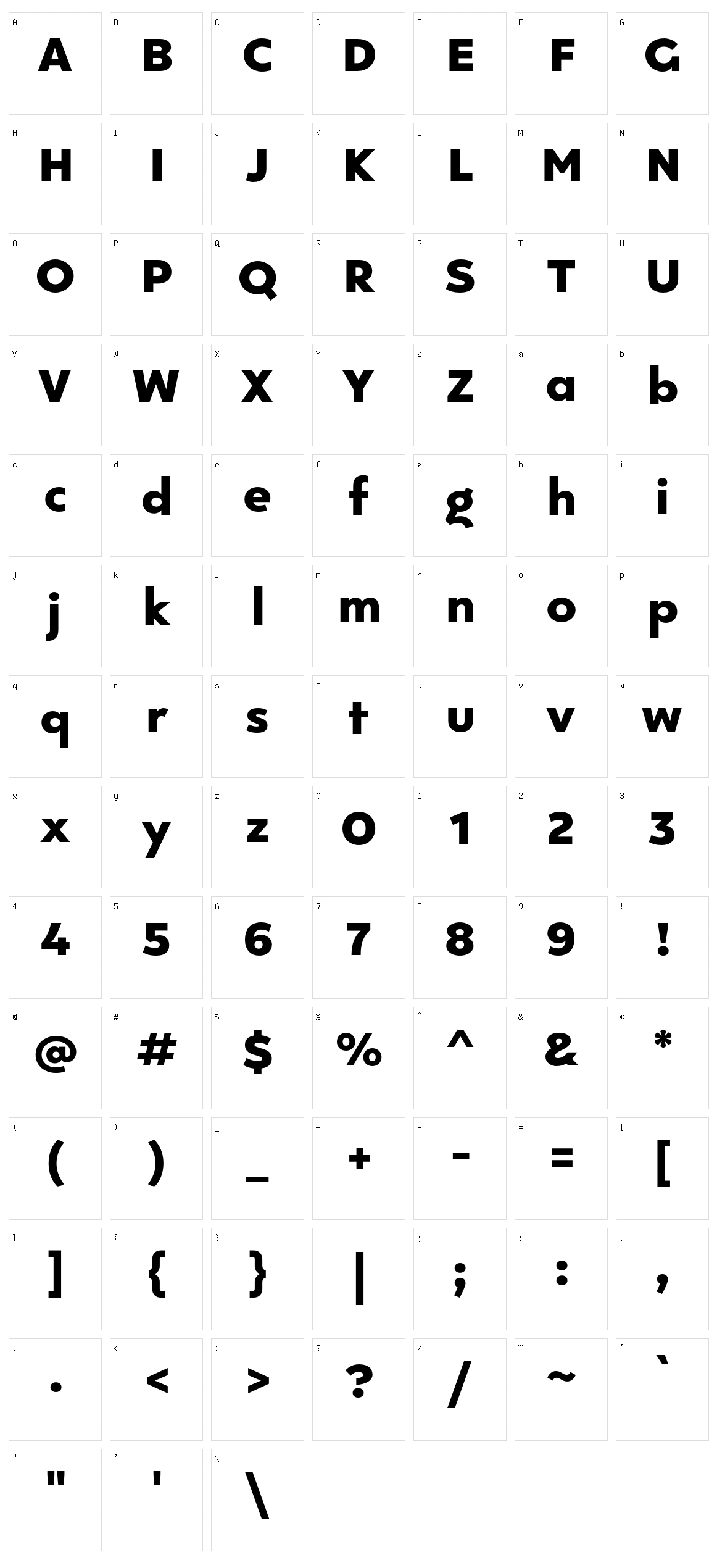Kepler 296 Character Set