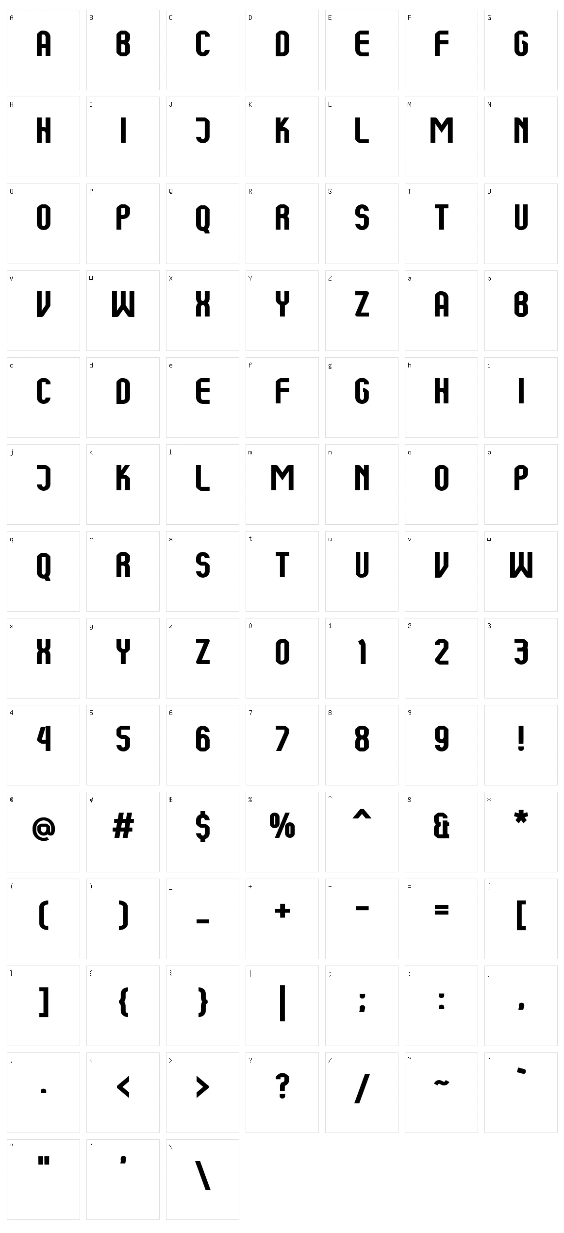 Kumba Character Set