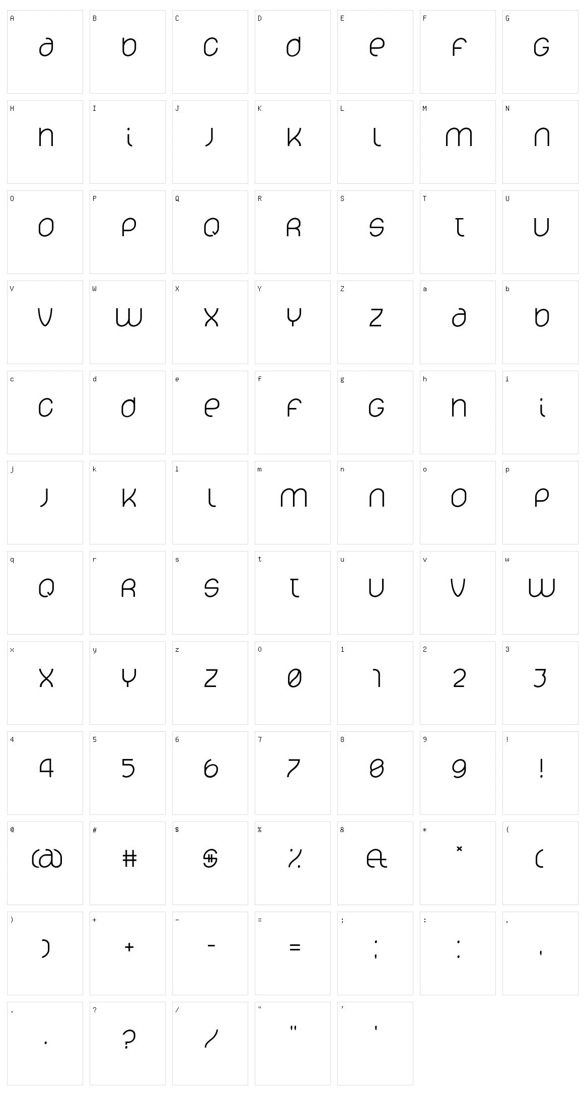 Lelim Character Set