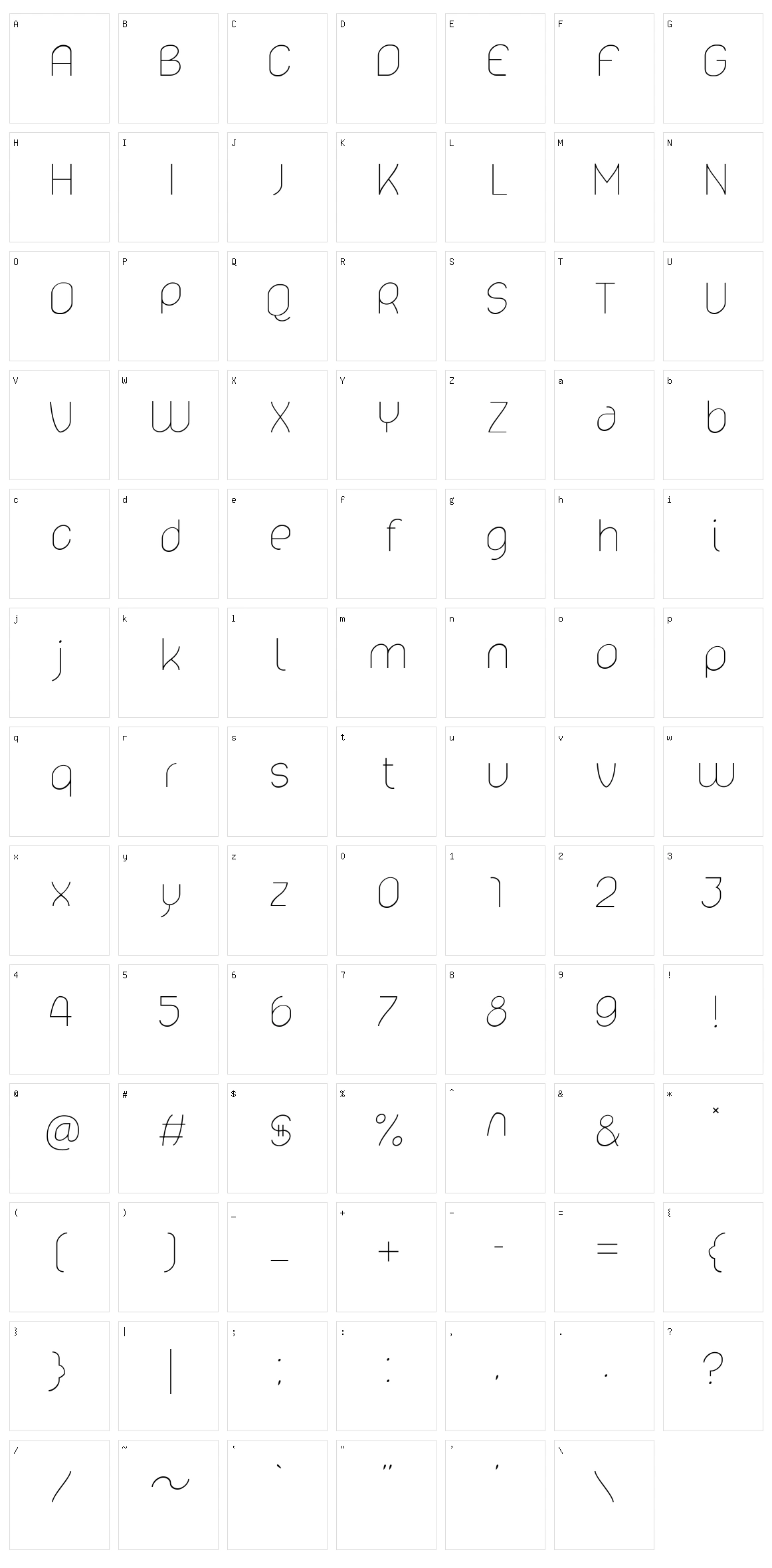 Lelim Pro Character Set