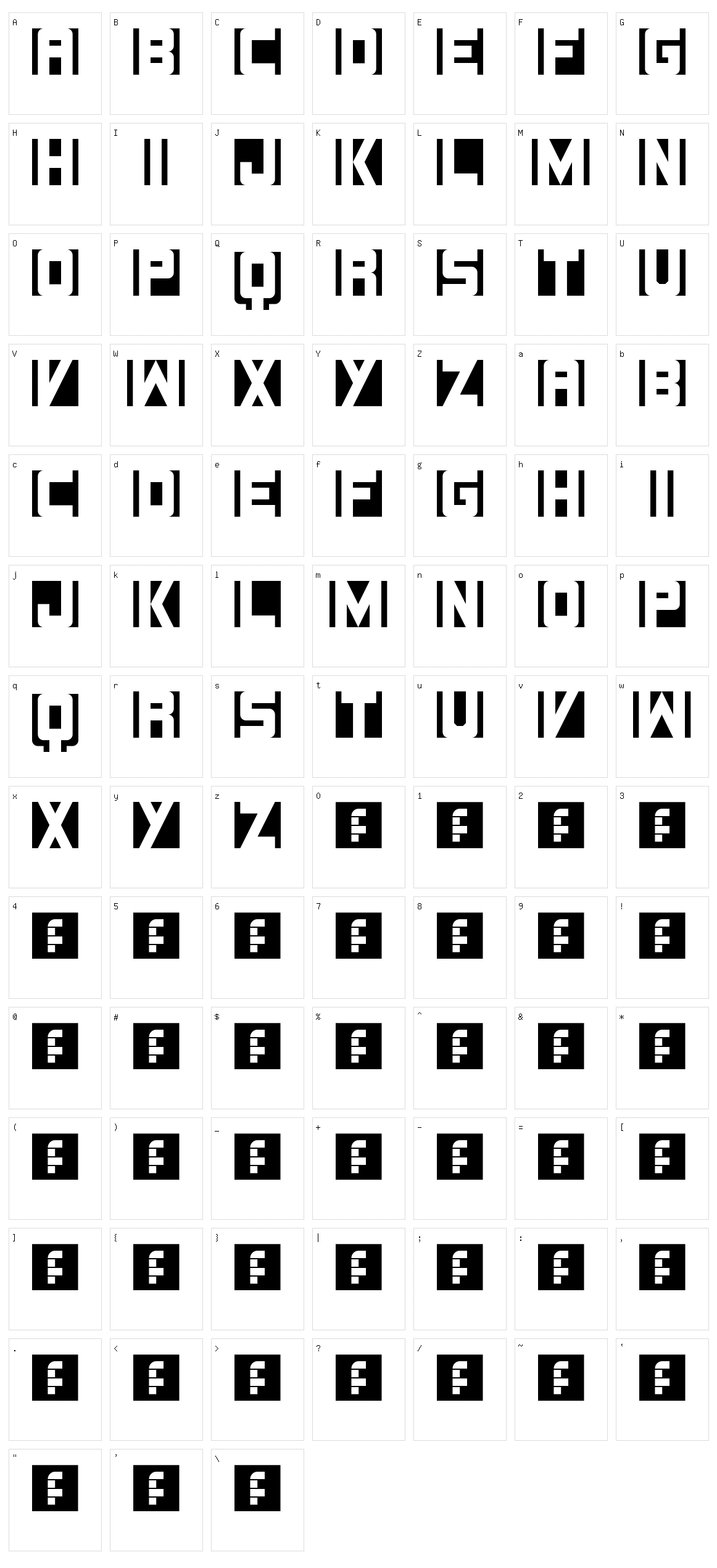 Lines Character Set