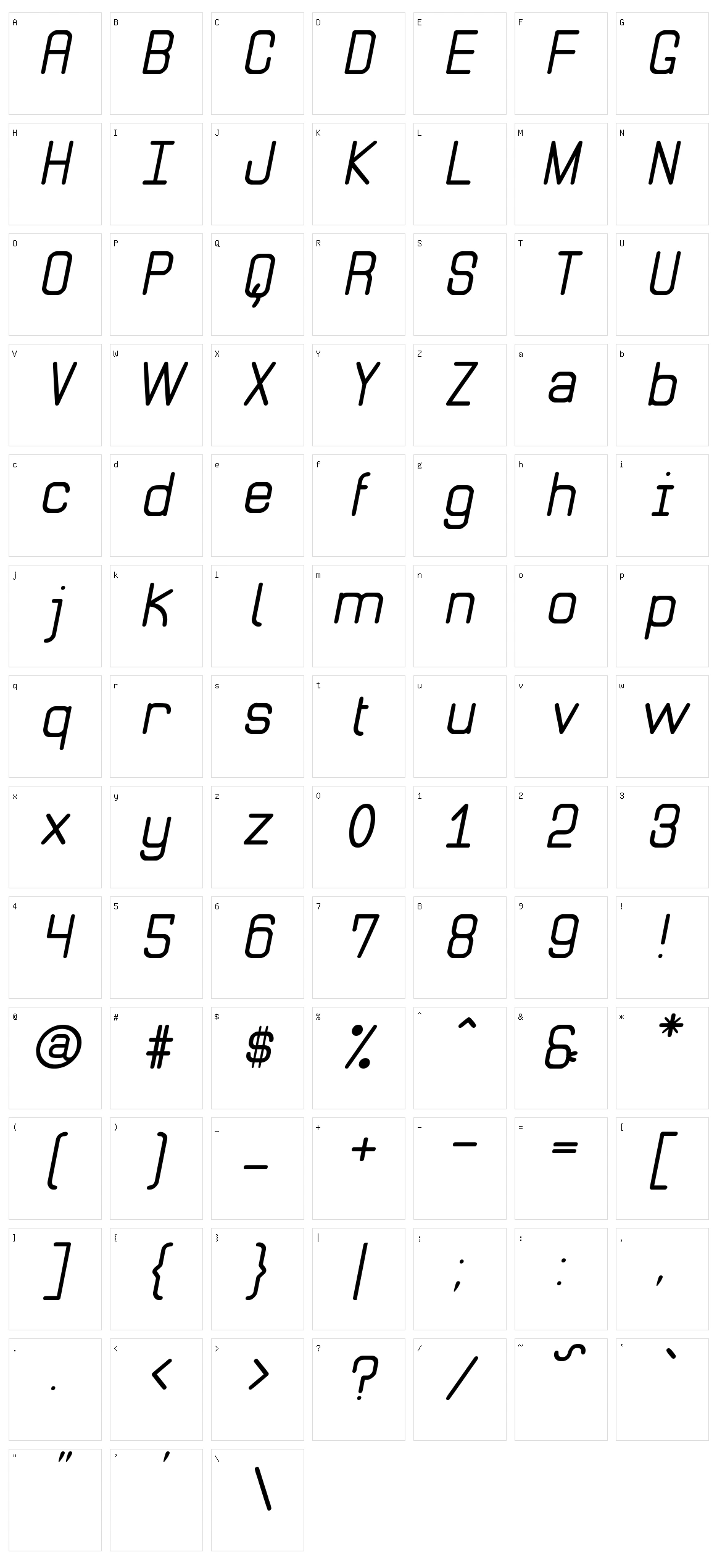 Litle Simple St Character Set