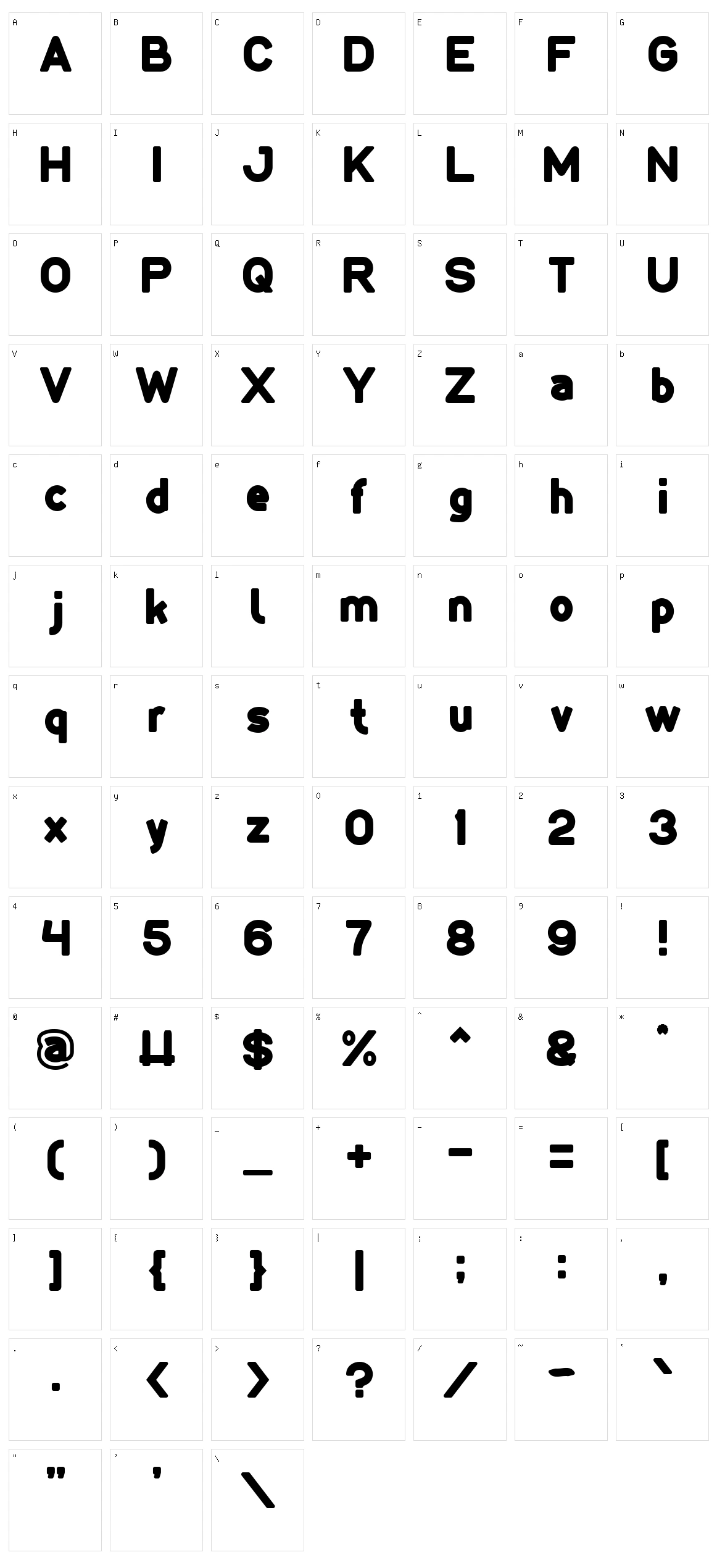 LMAO Character Set