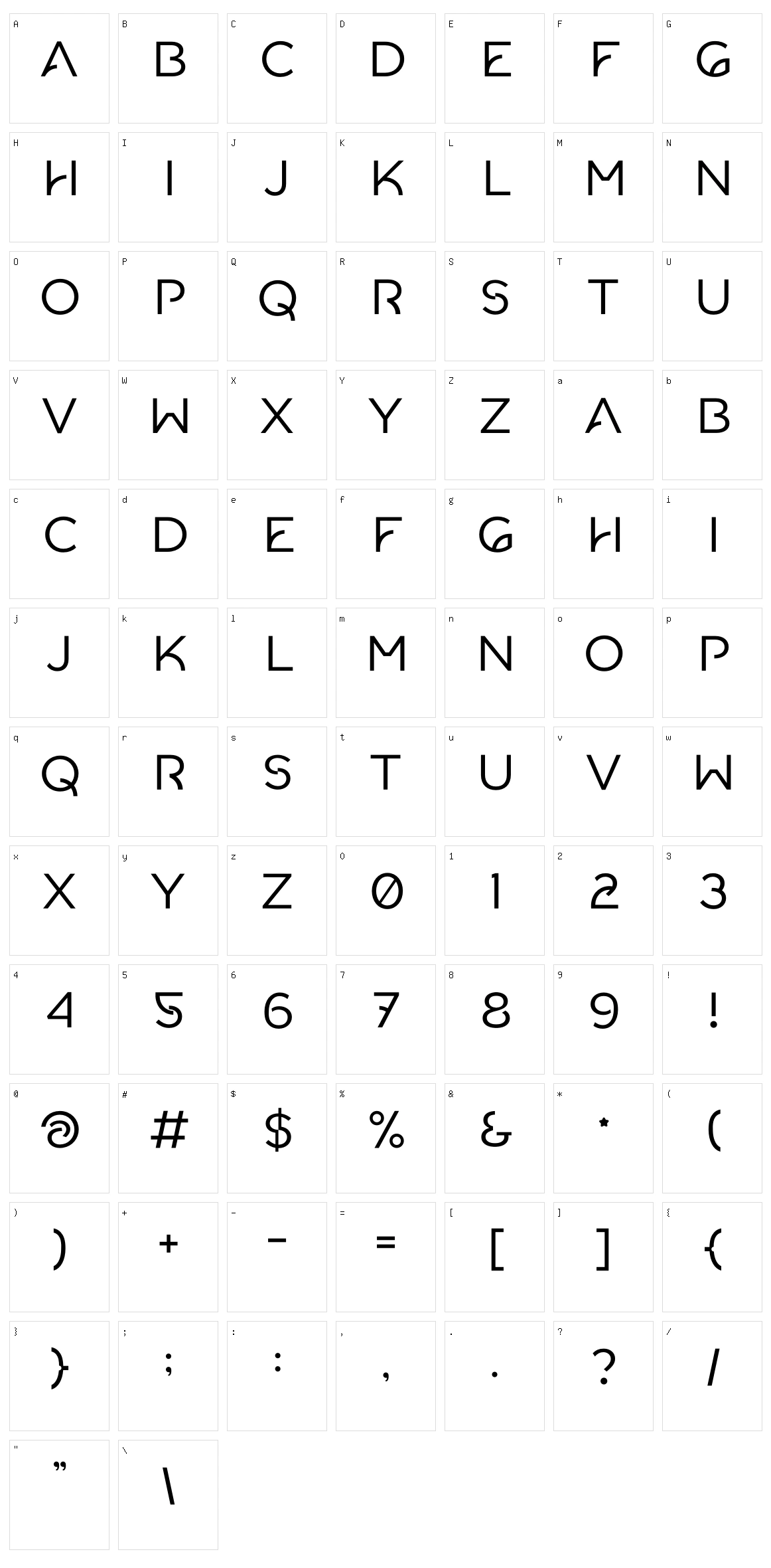 Logga Character Set