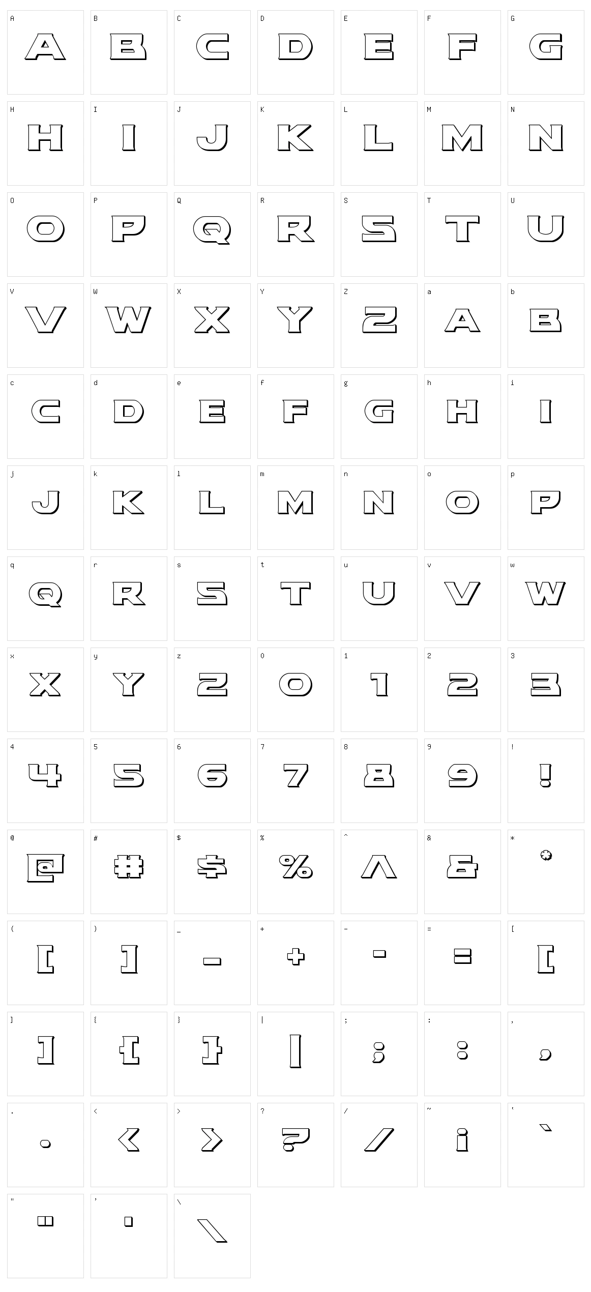Modi Thorson Character Set