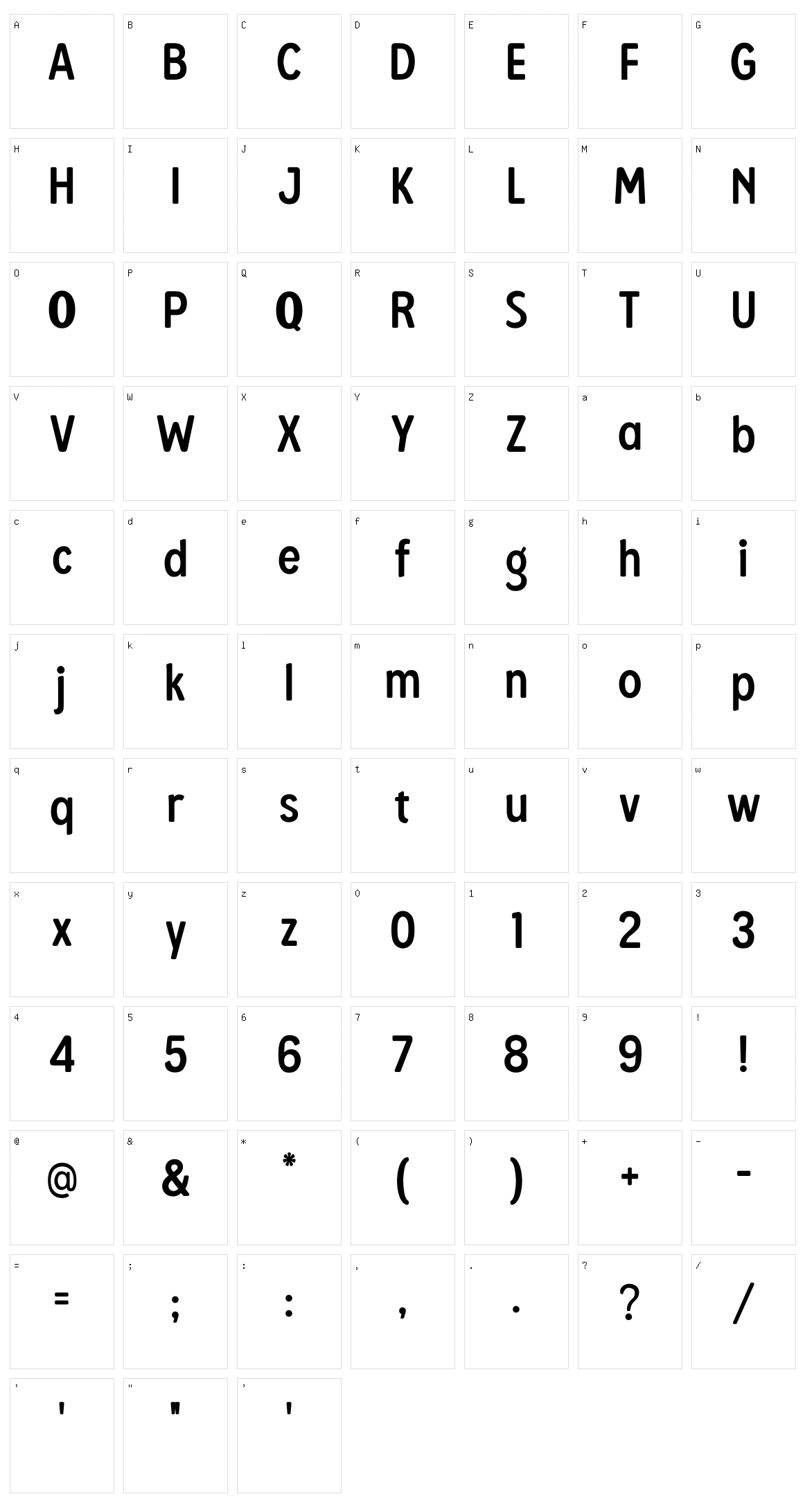 Mousse Character Set