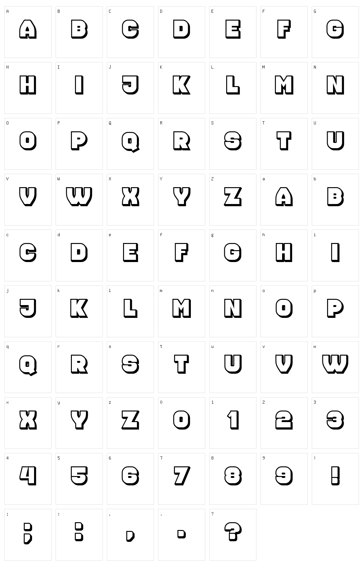 Nonsense Character Set