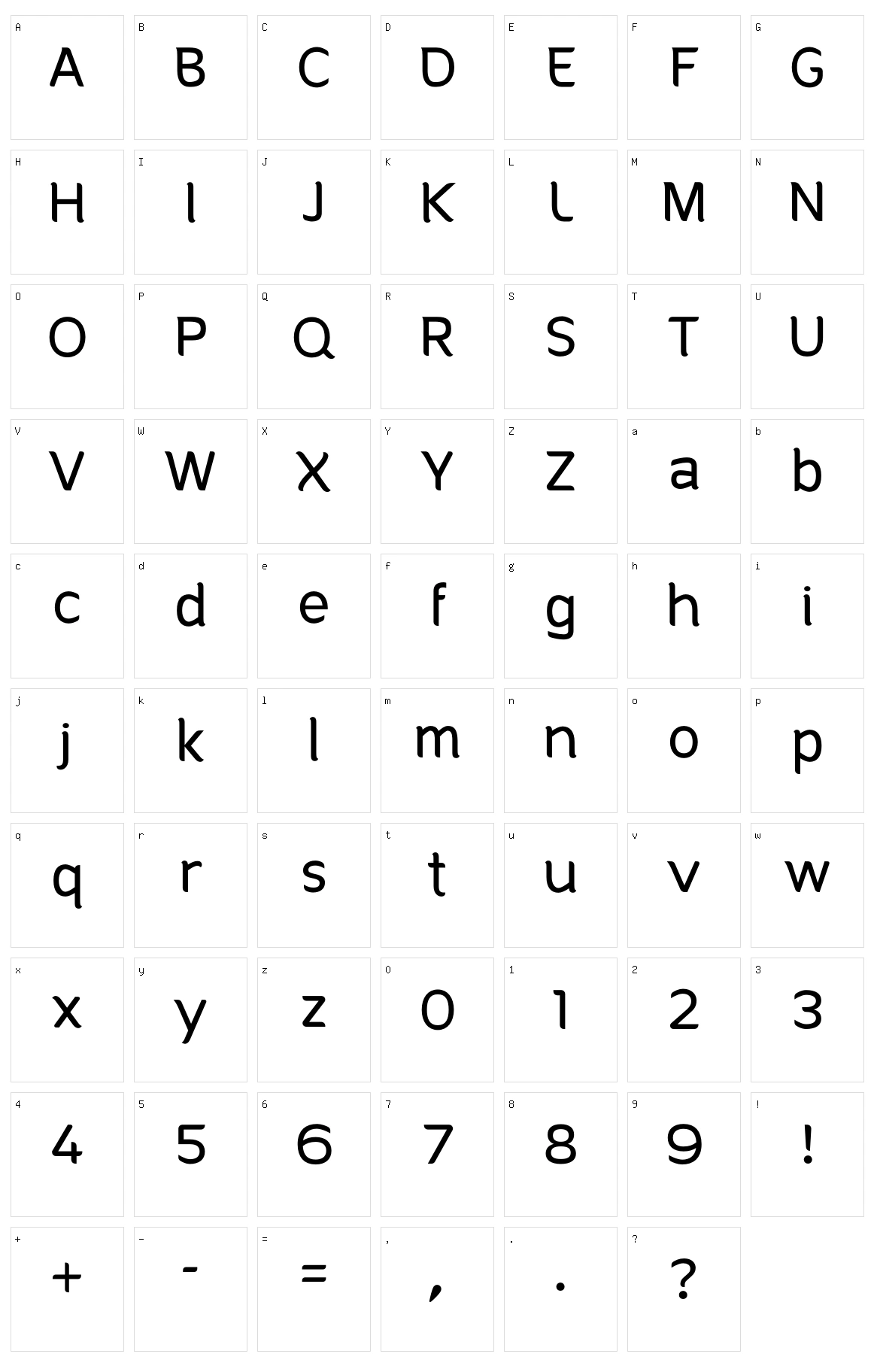 Playhead Character Set