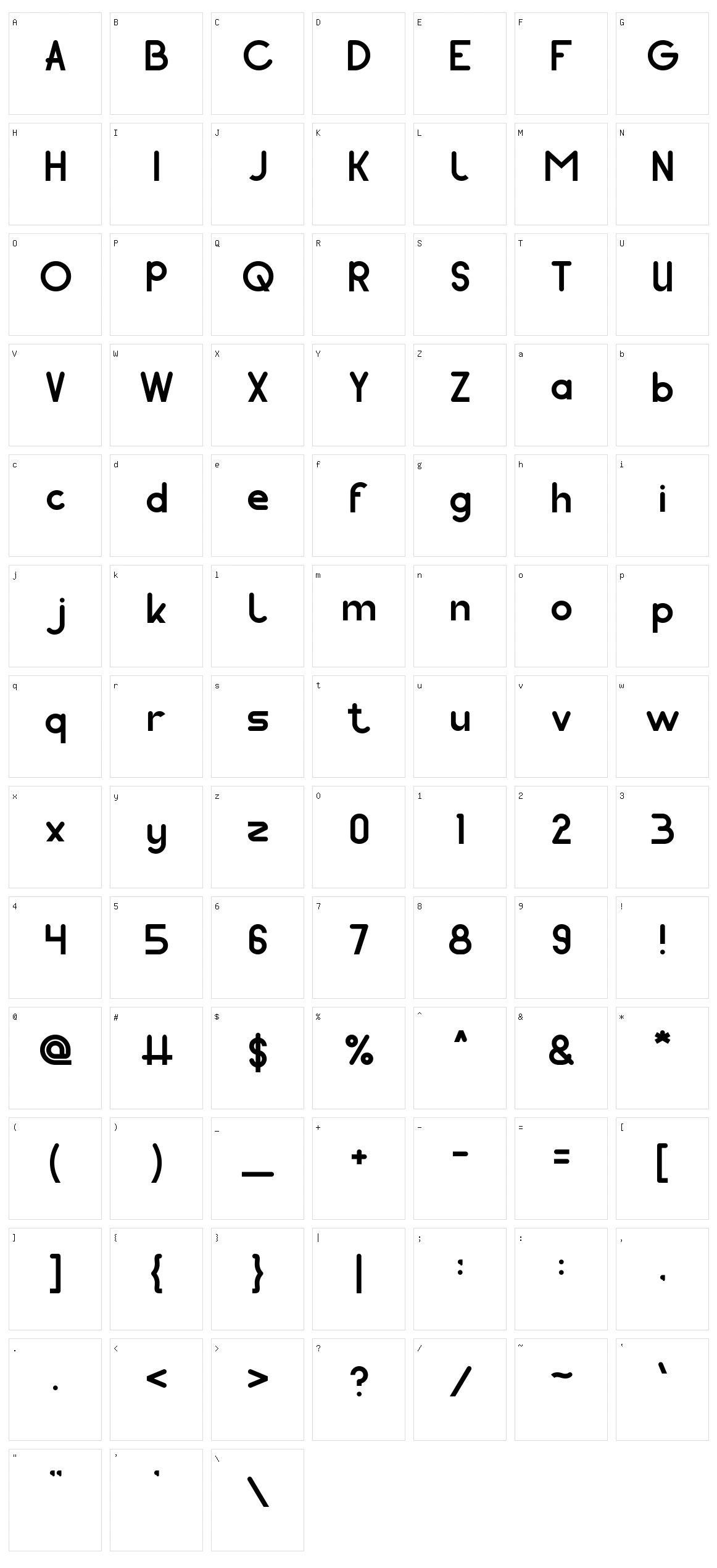 Pocket Character Set