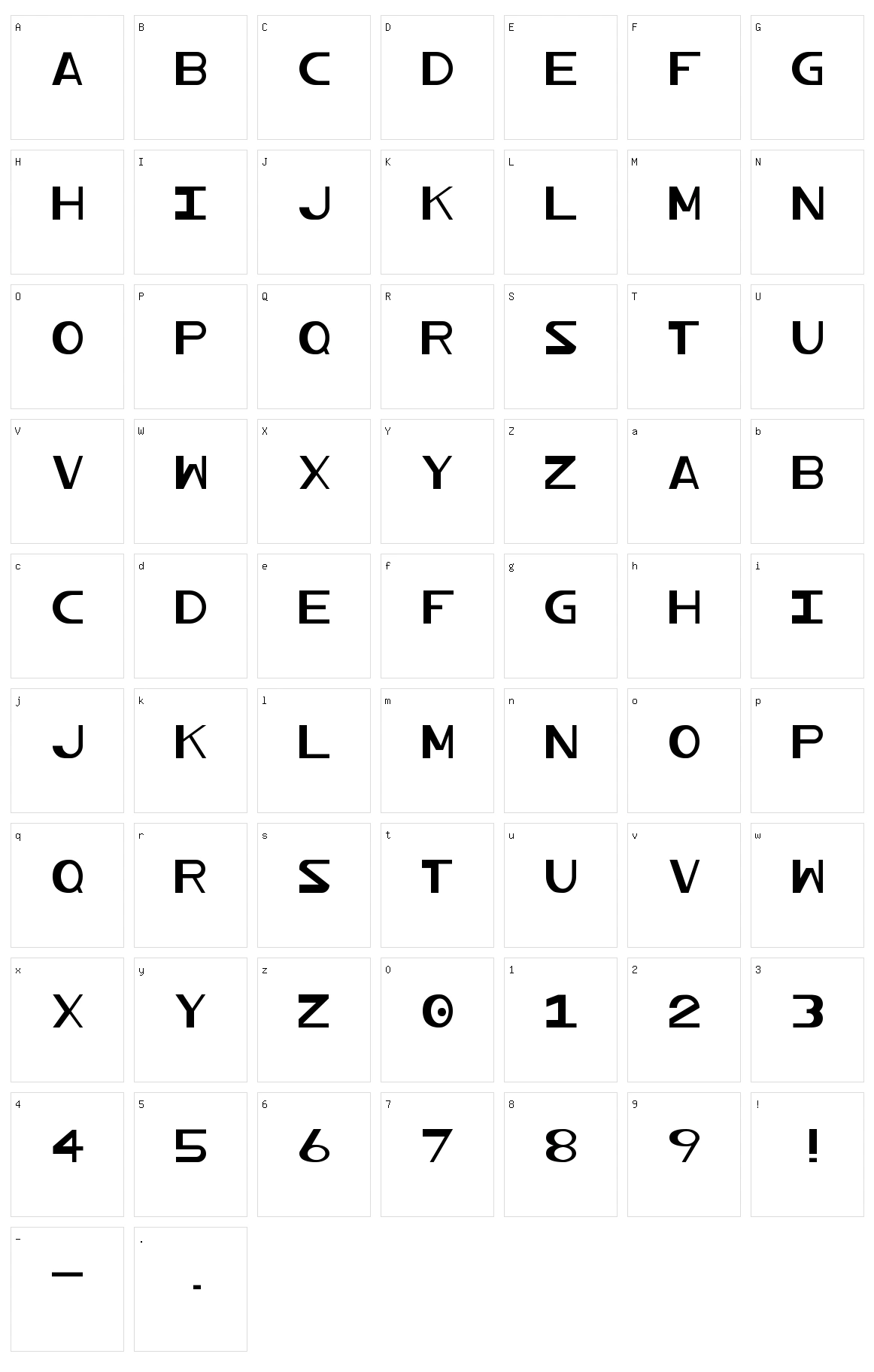 Profundum Character Set