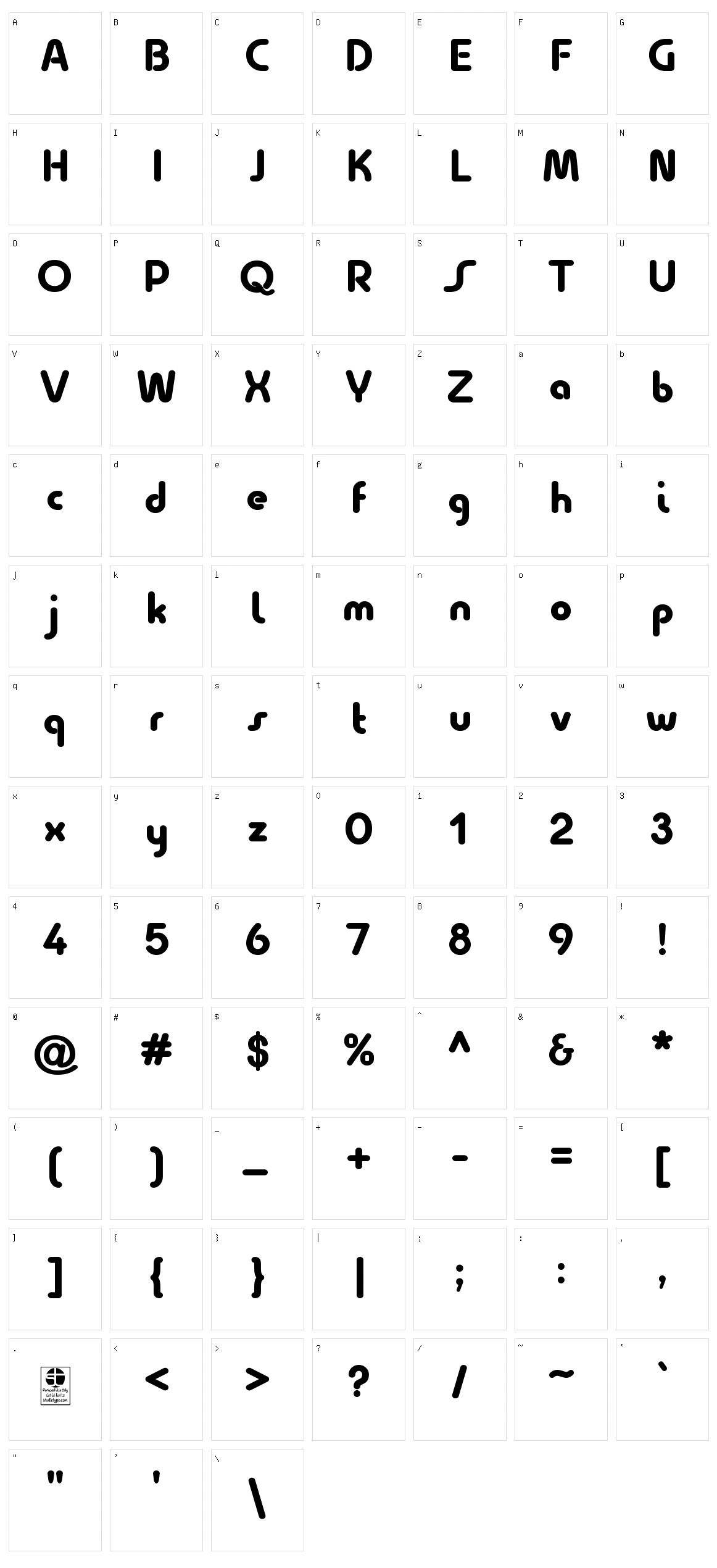 Quesat Character Set