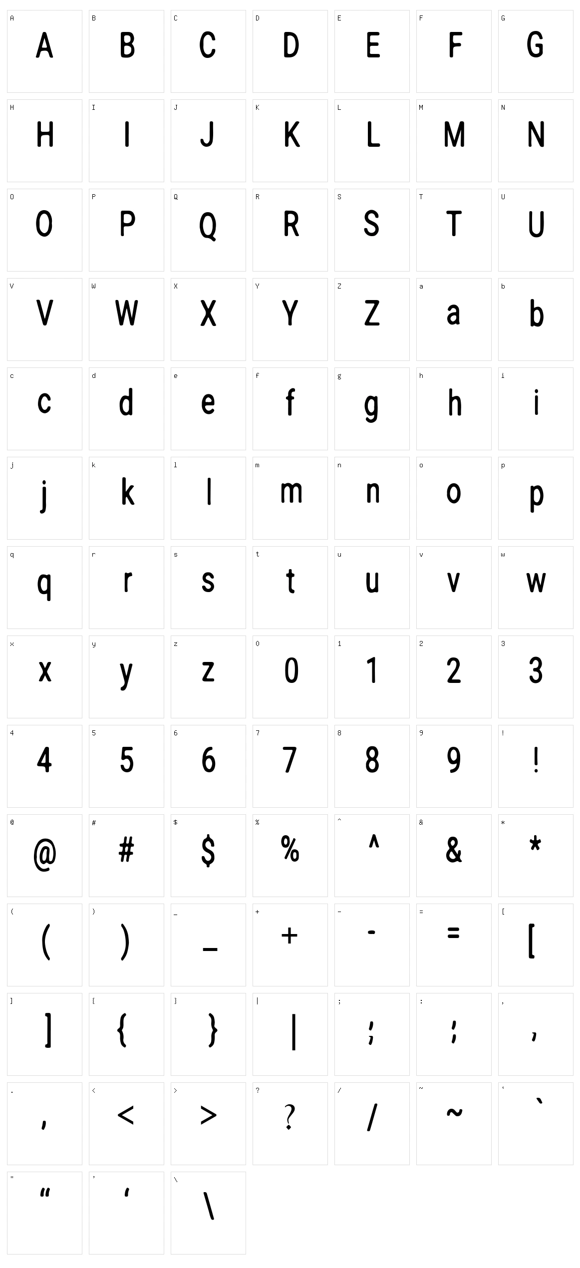 Ratoon Land Character Set