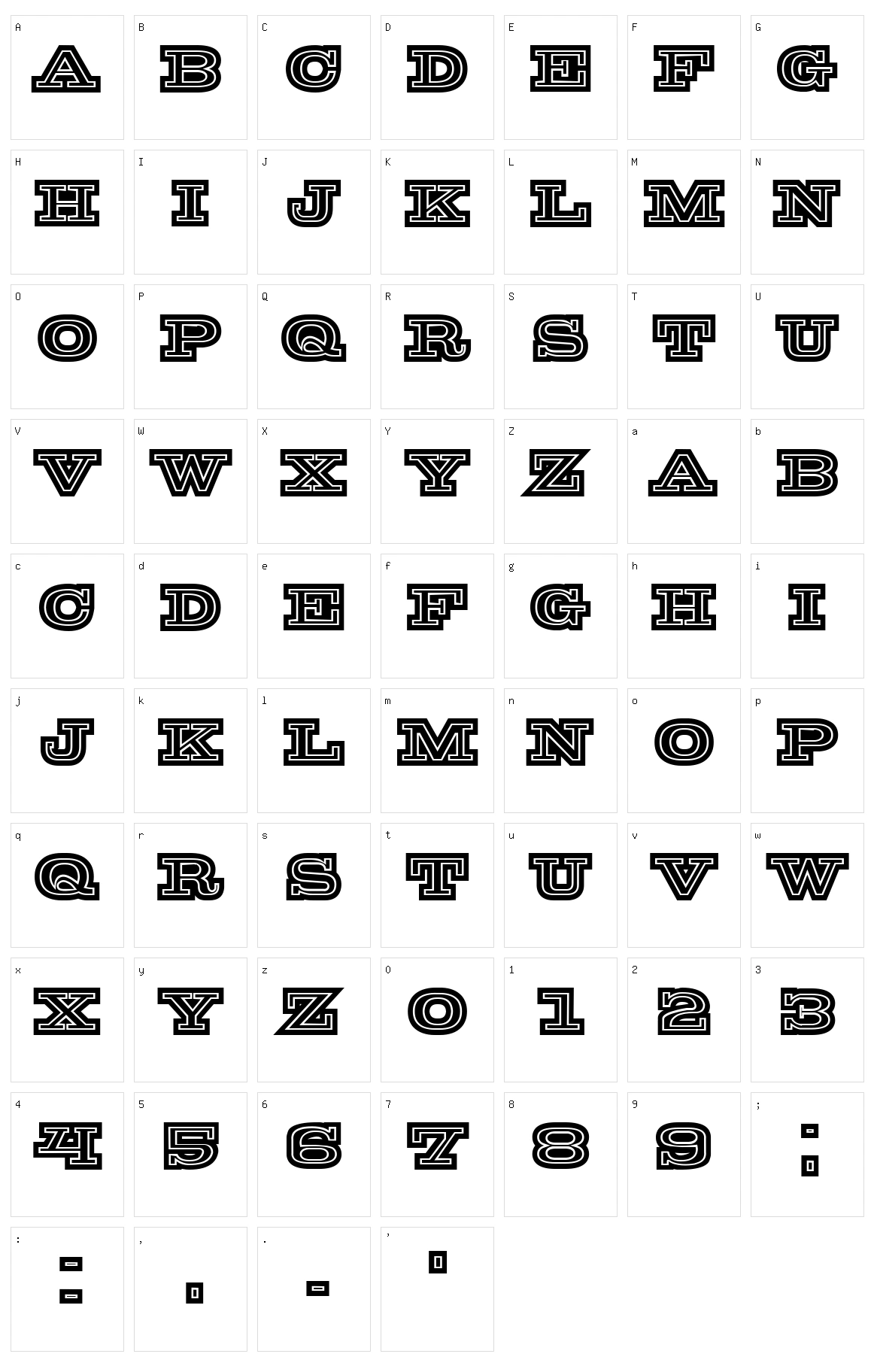 Redneck Character Set