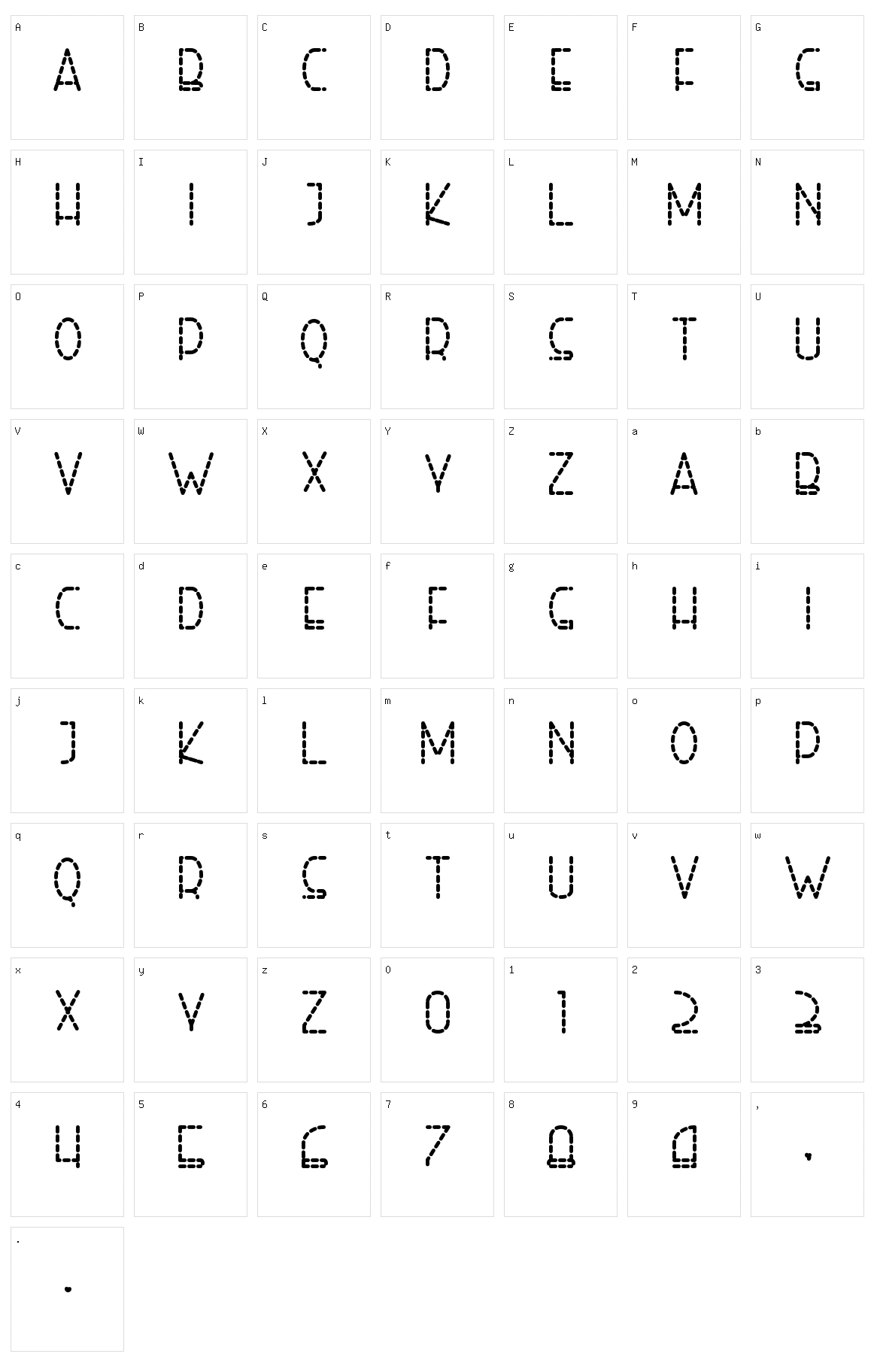 Right Hand Character Set