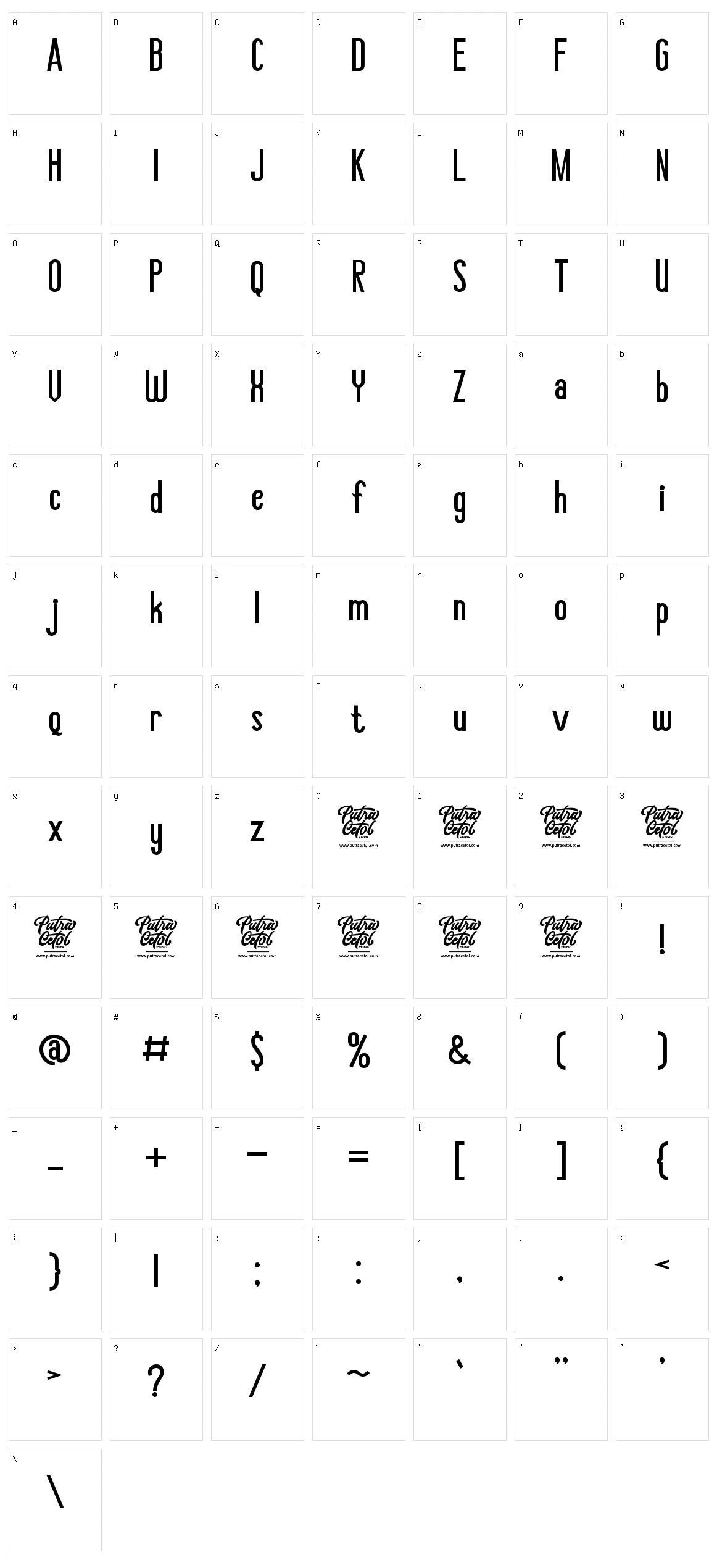 Roshmary Character Set