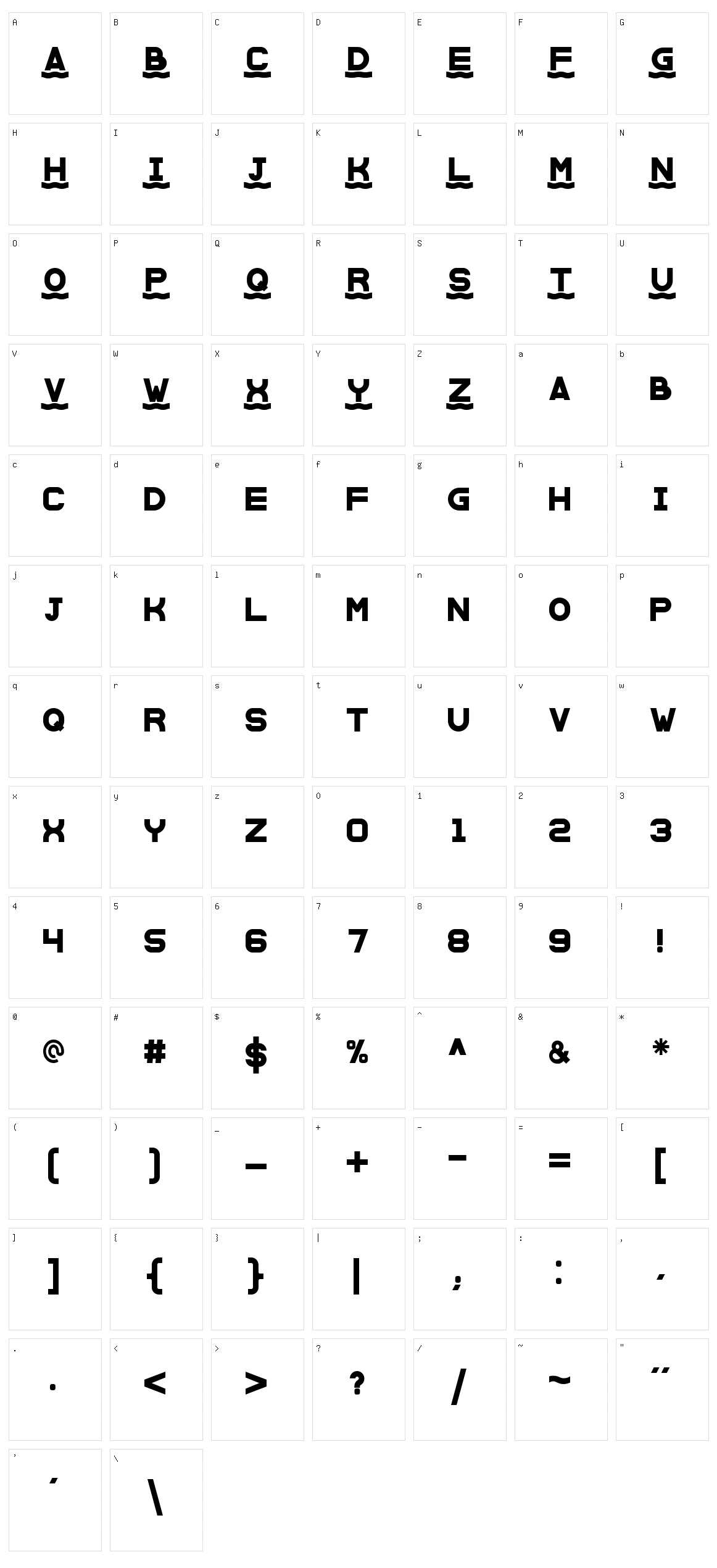 Saint Martin Character Set