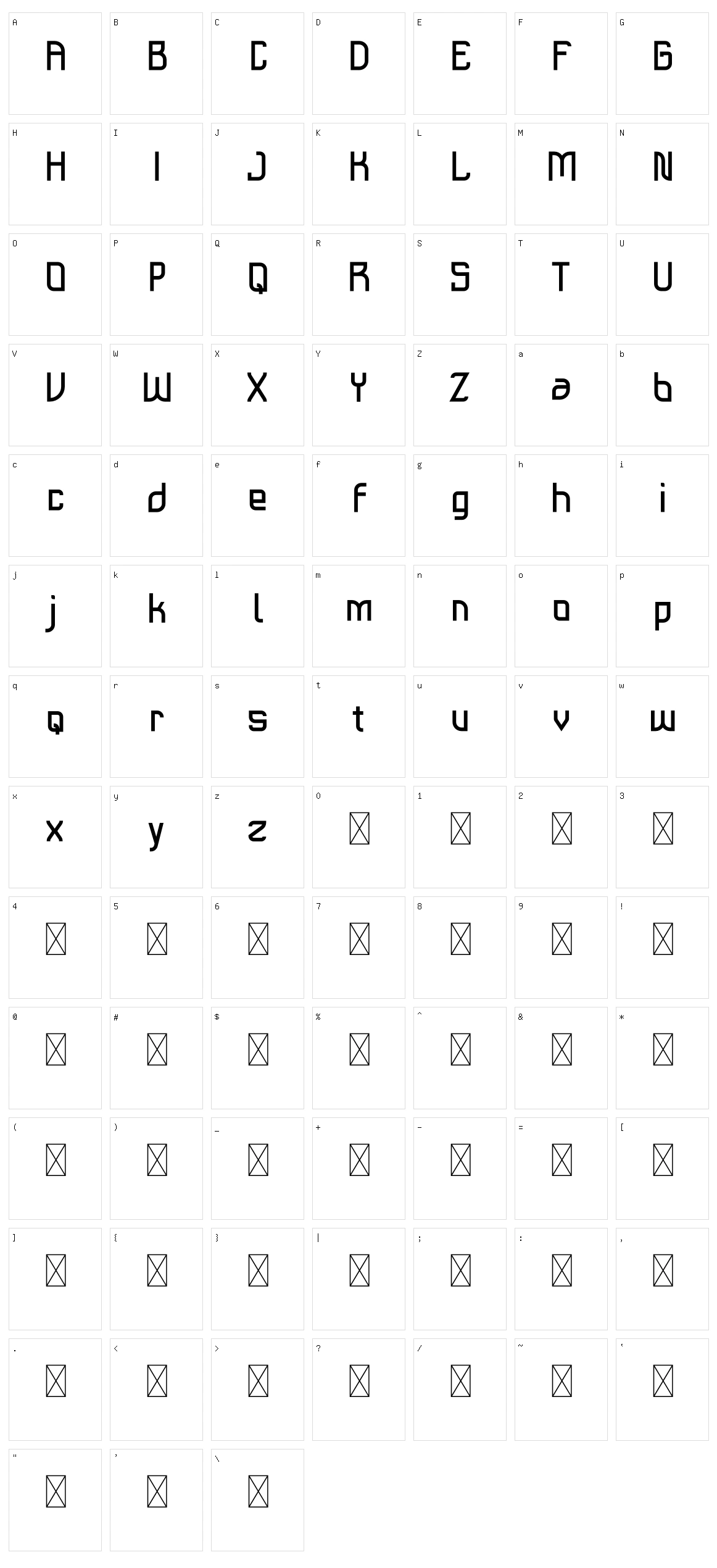 Satriya Character Set