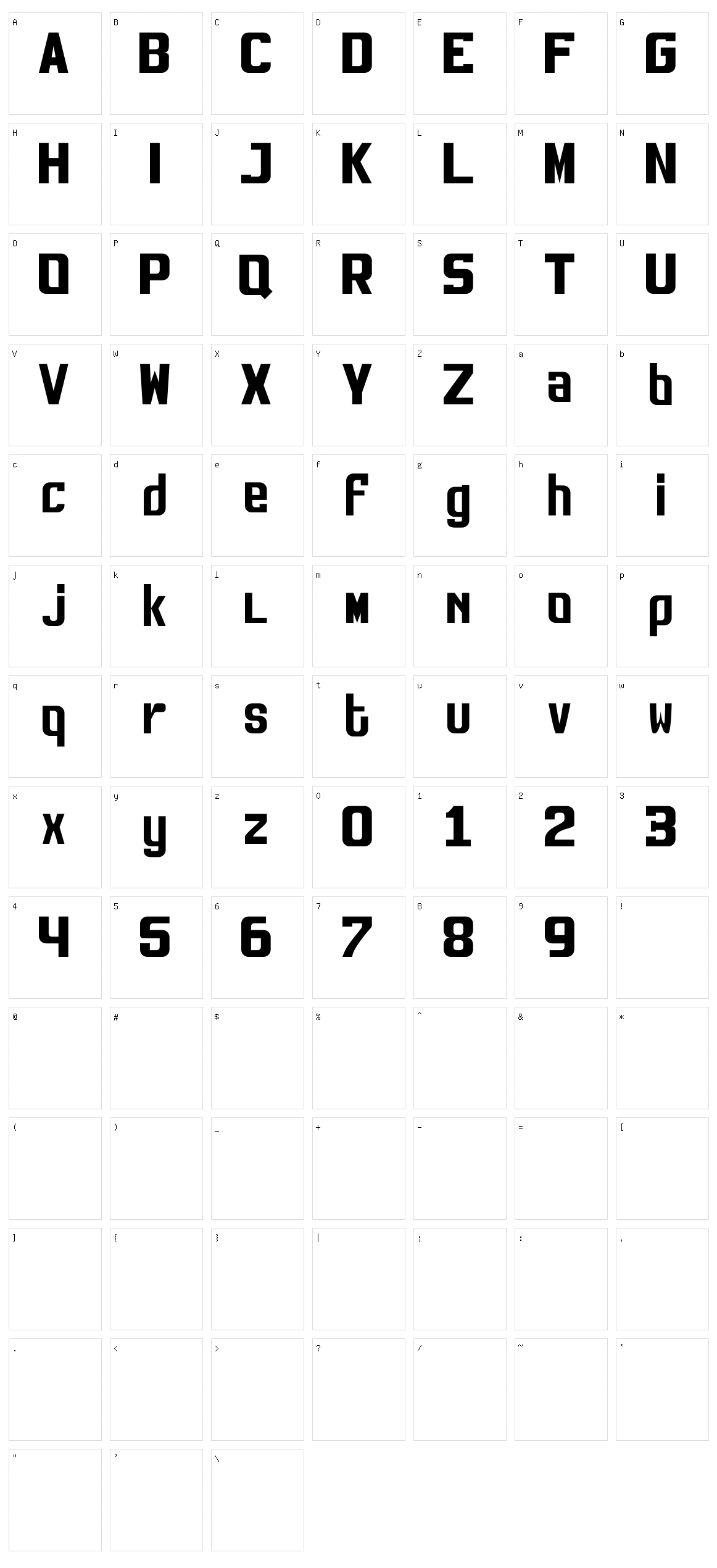 Seeking Character Set