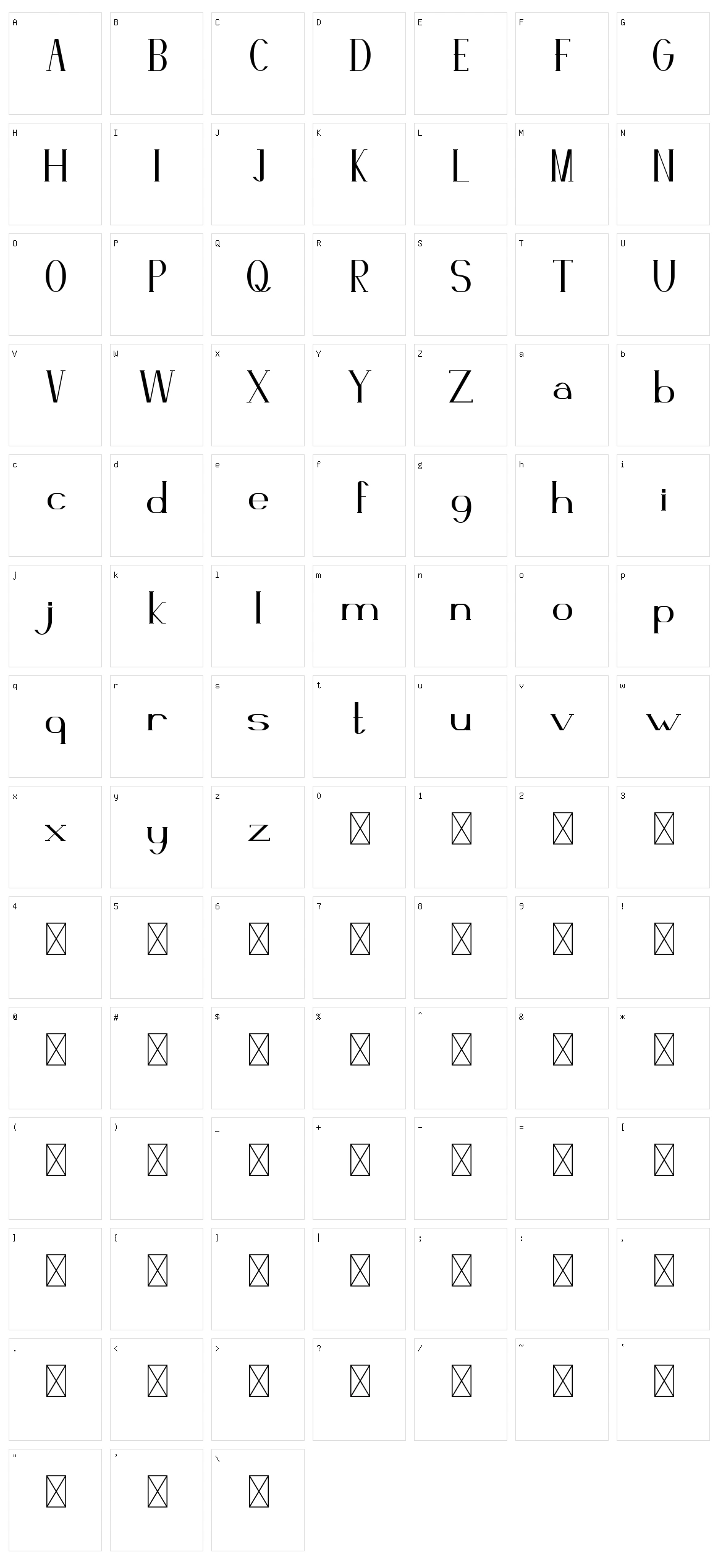 Shaimaa Character Set