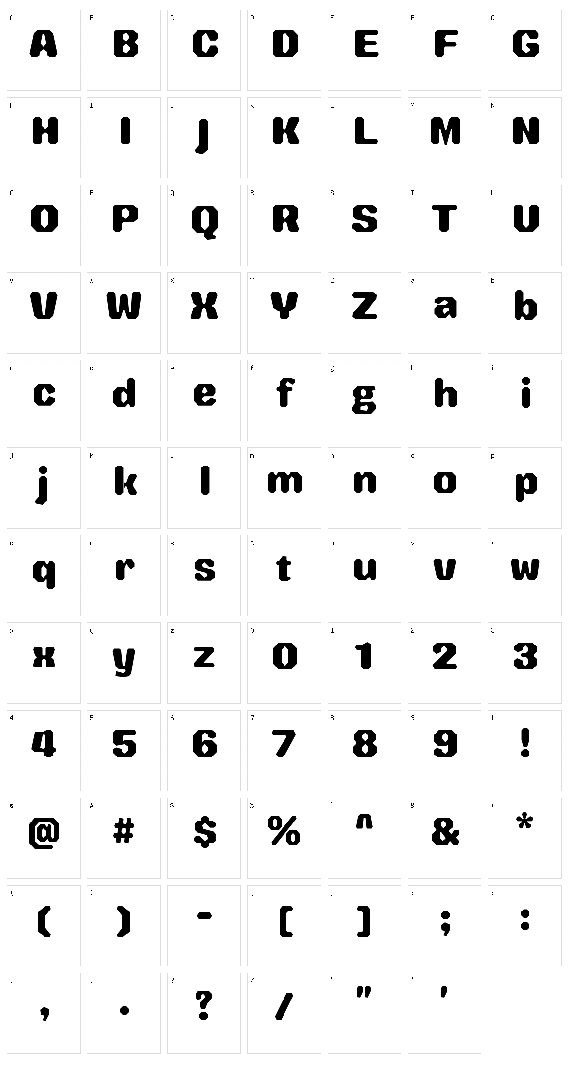 Sisyphus Character Set