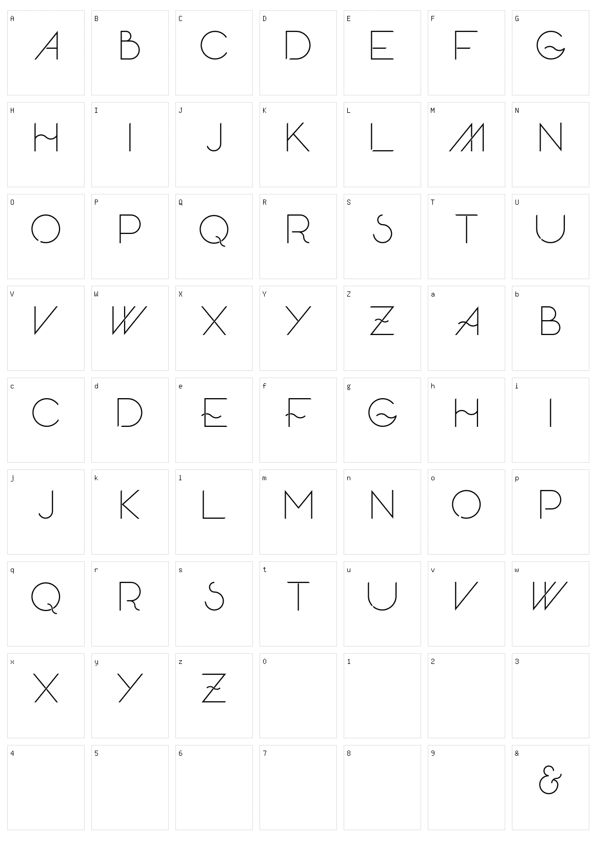 Skandar Character Set