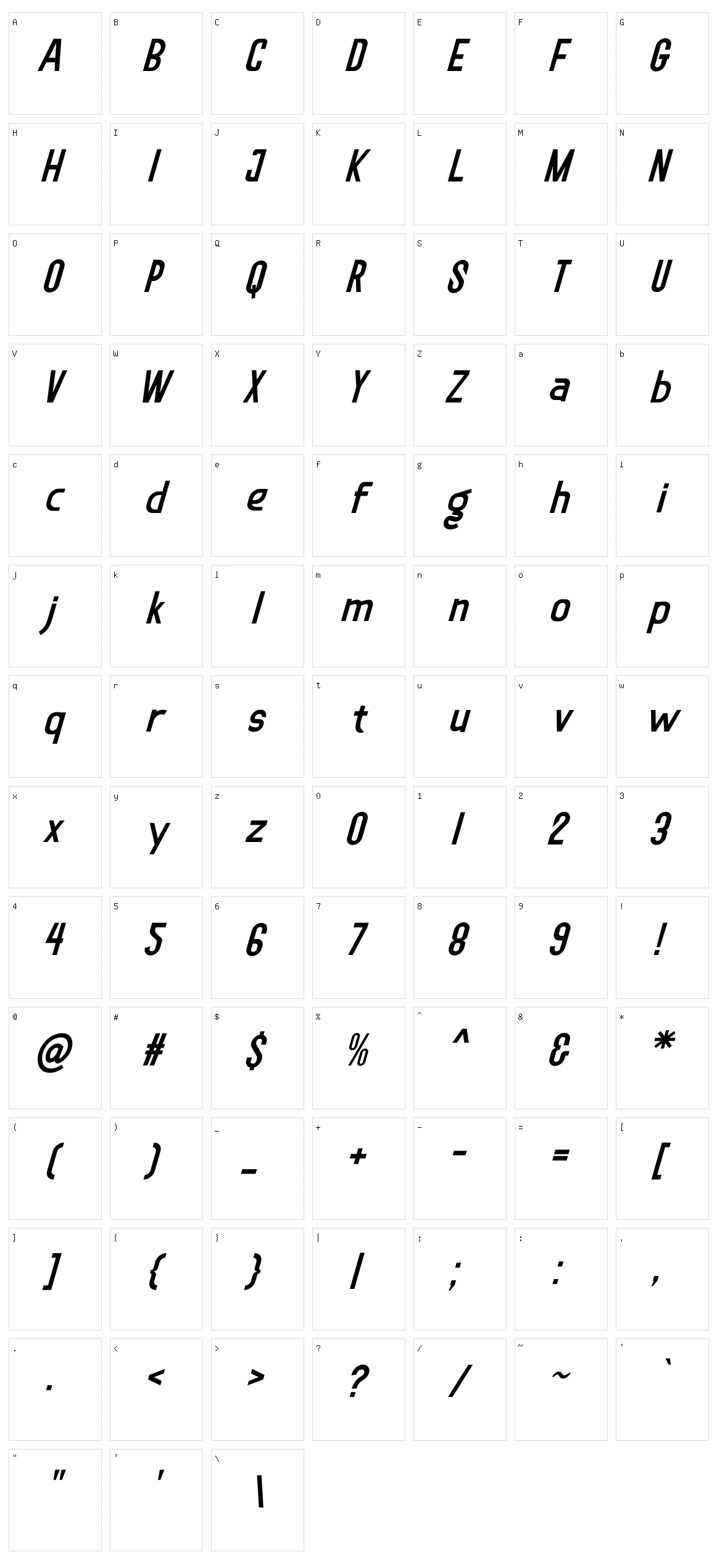 Soegja Character Set
