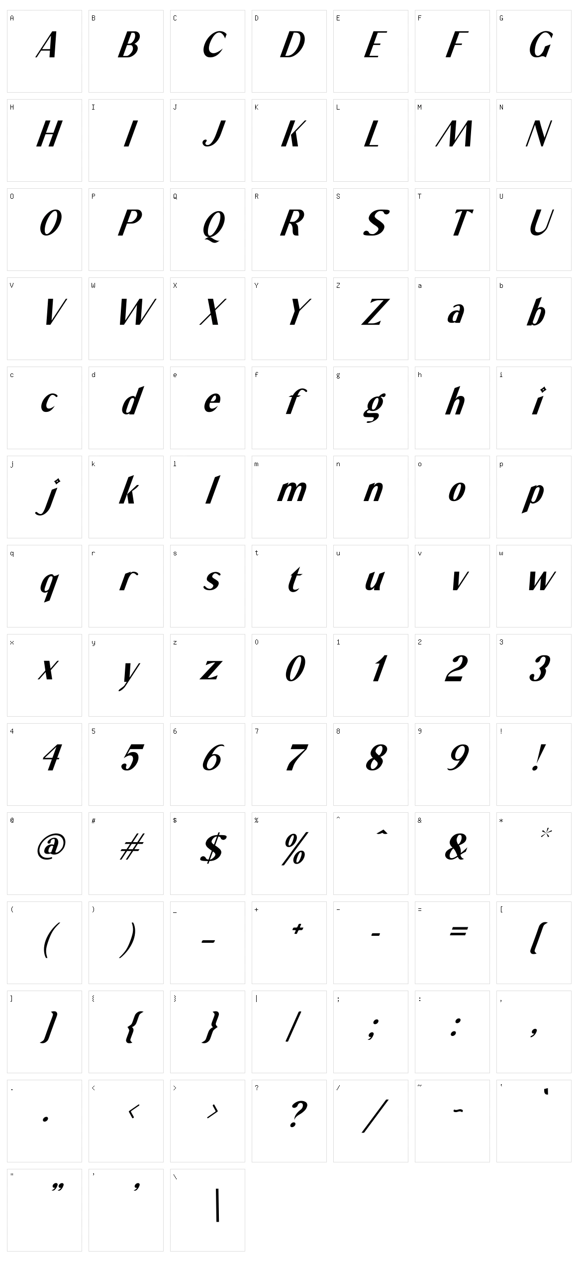 Stay High Character Set