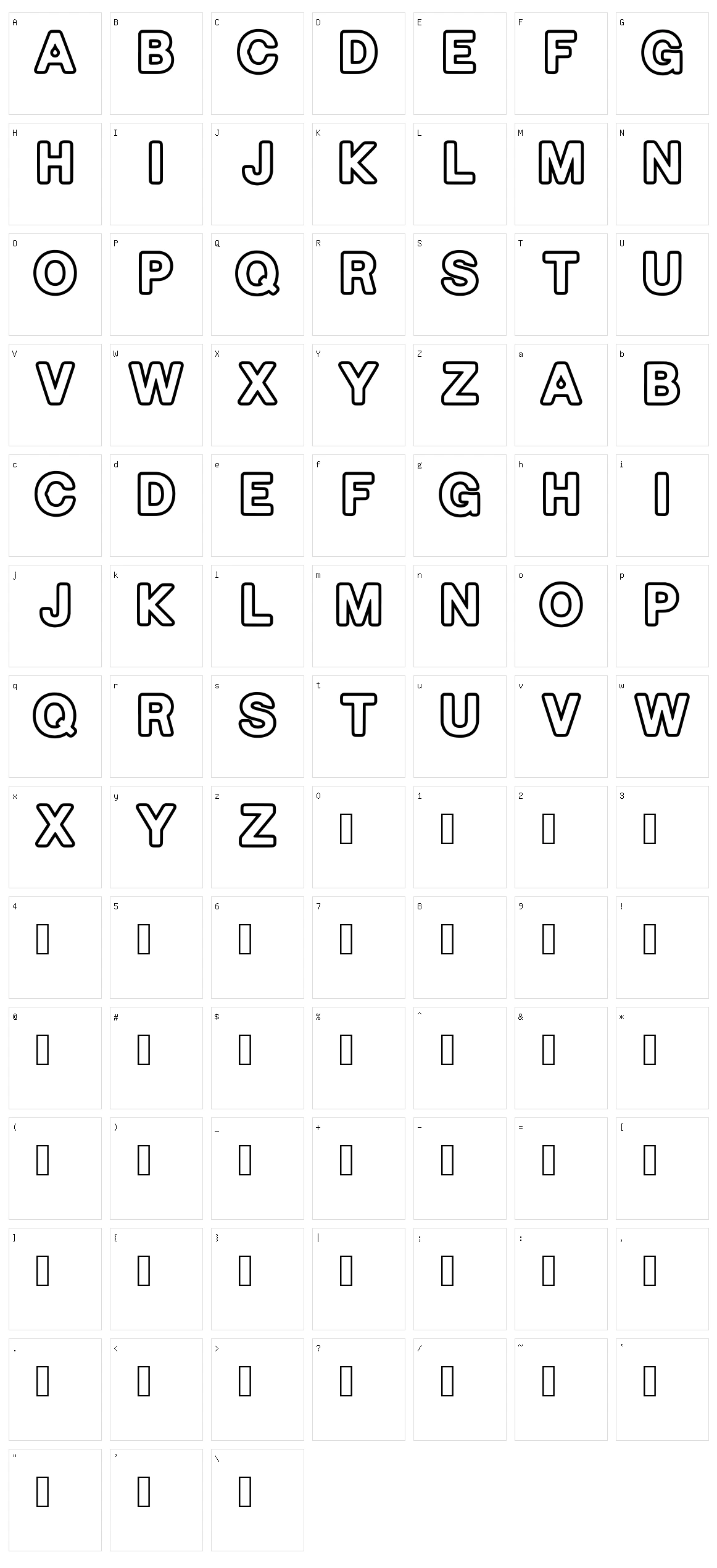 Stoicheion Character Set