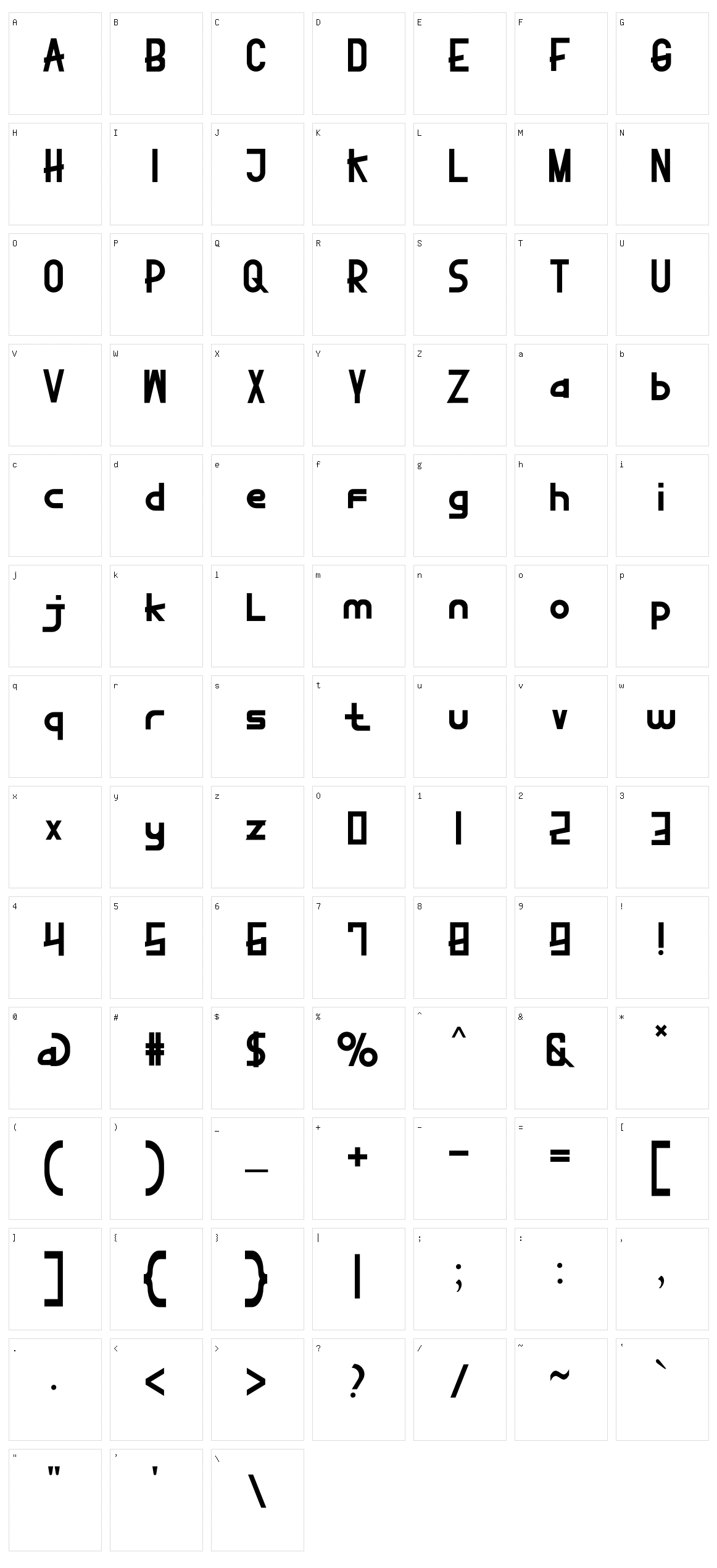 Stonedance Elissta Character Set