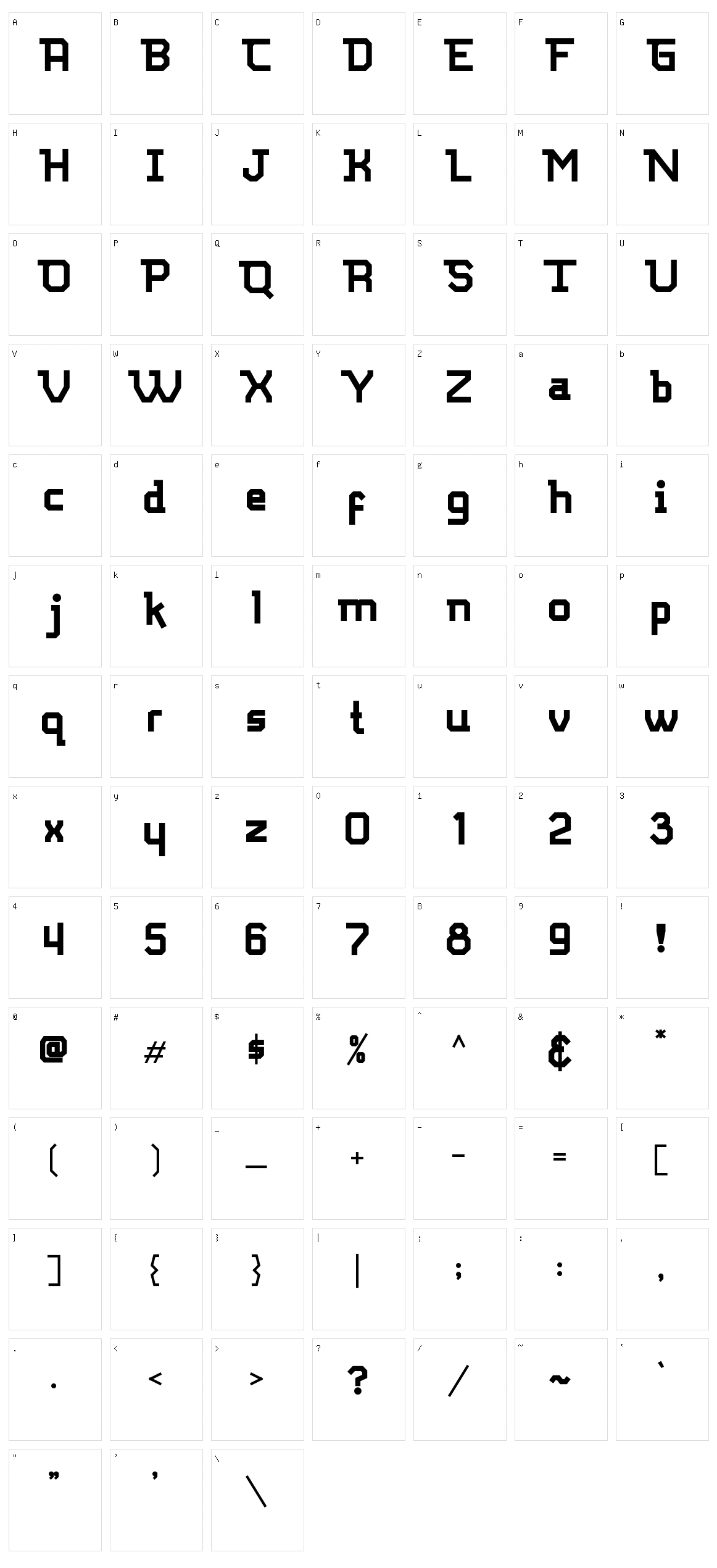 Surrendere Character Set