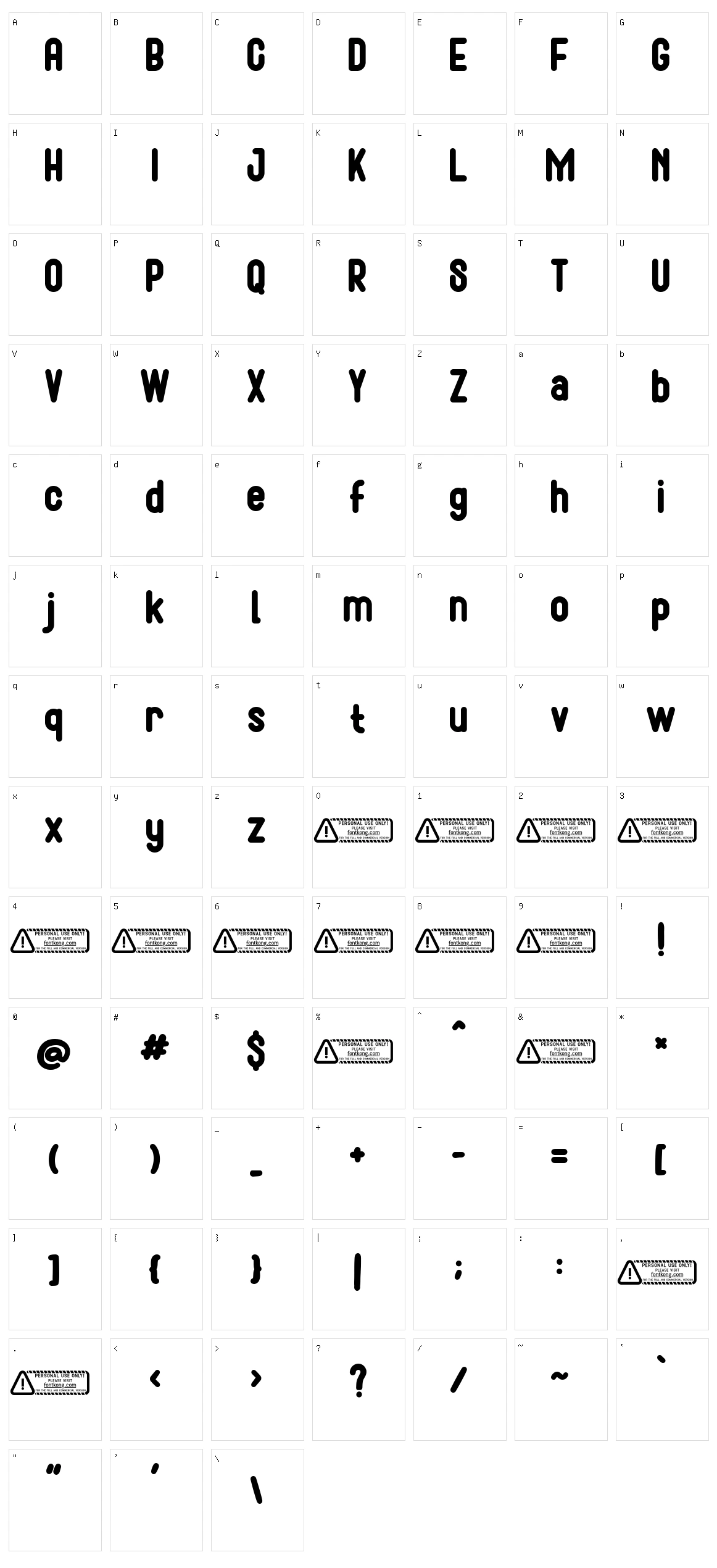 The Chieldren Character Set