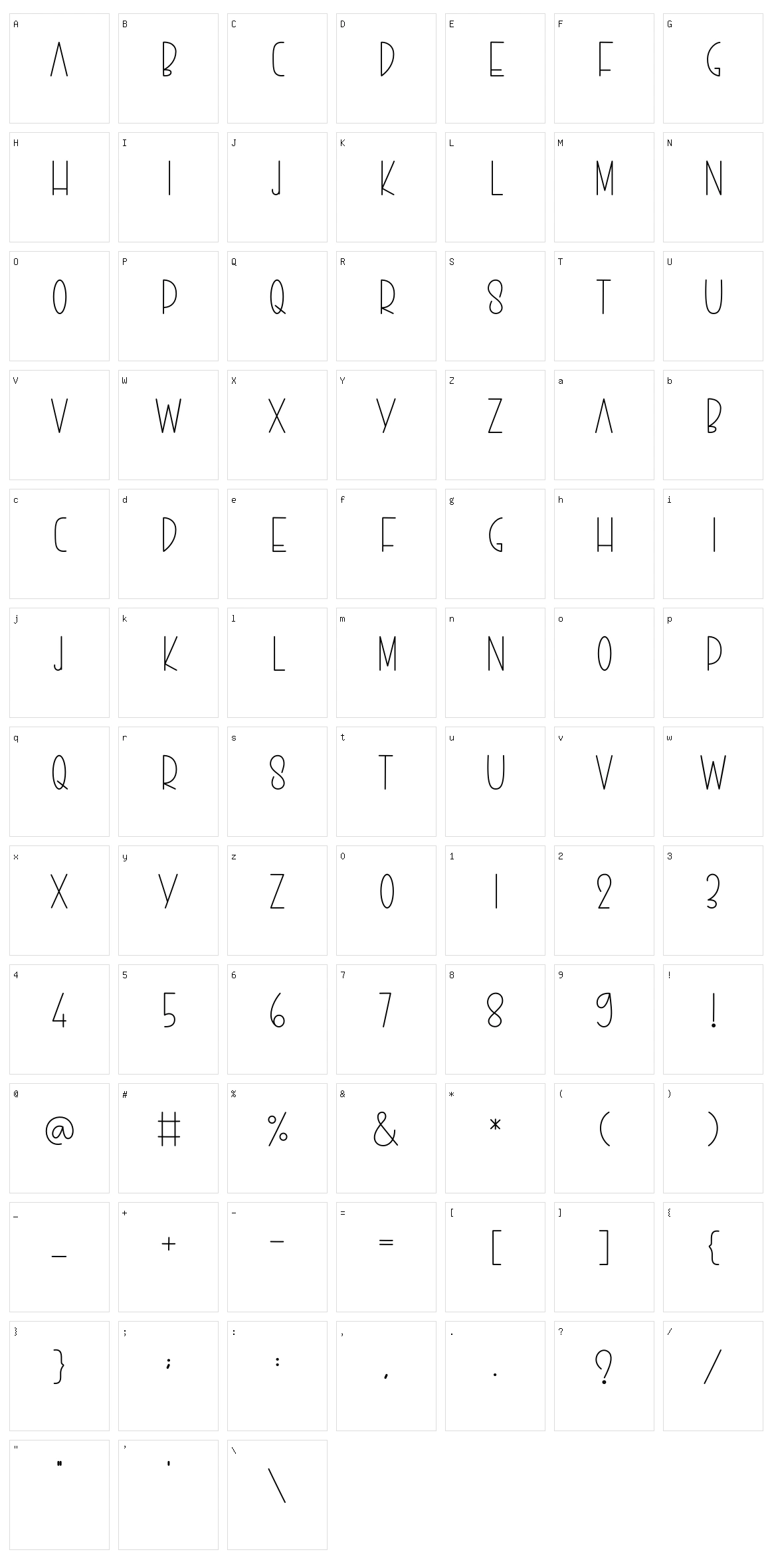 The Family Home Character Set