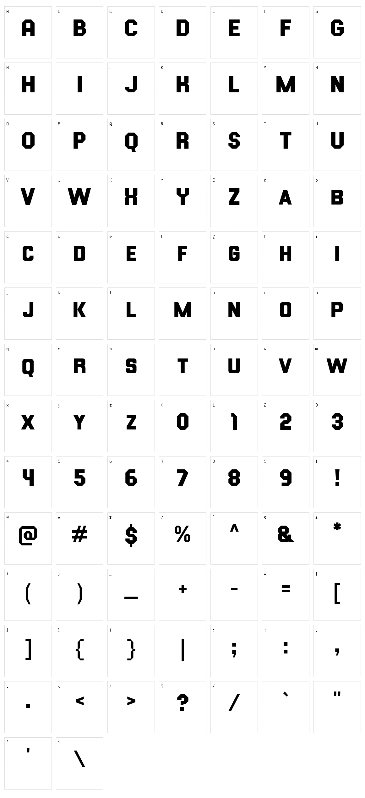 Top One Character Set