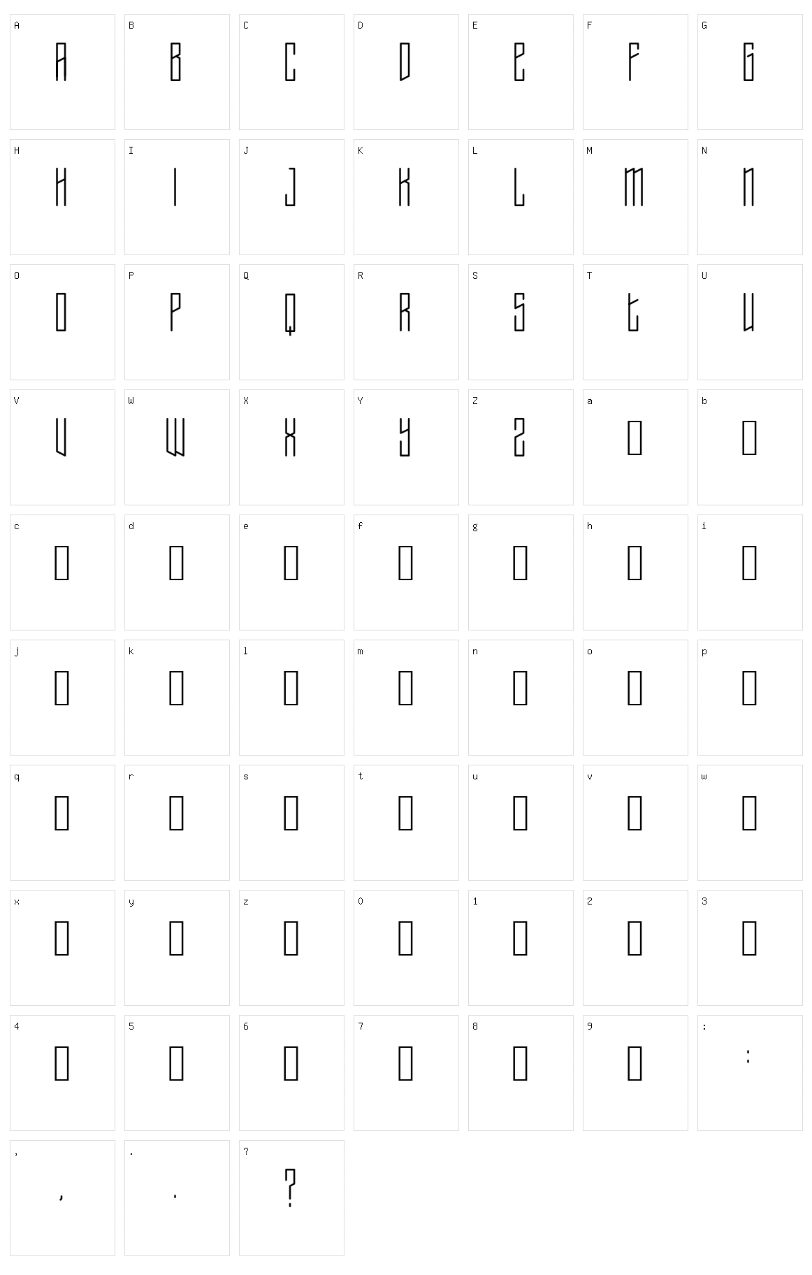 Typis Character Set