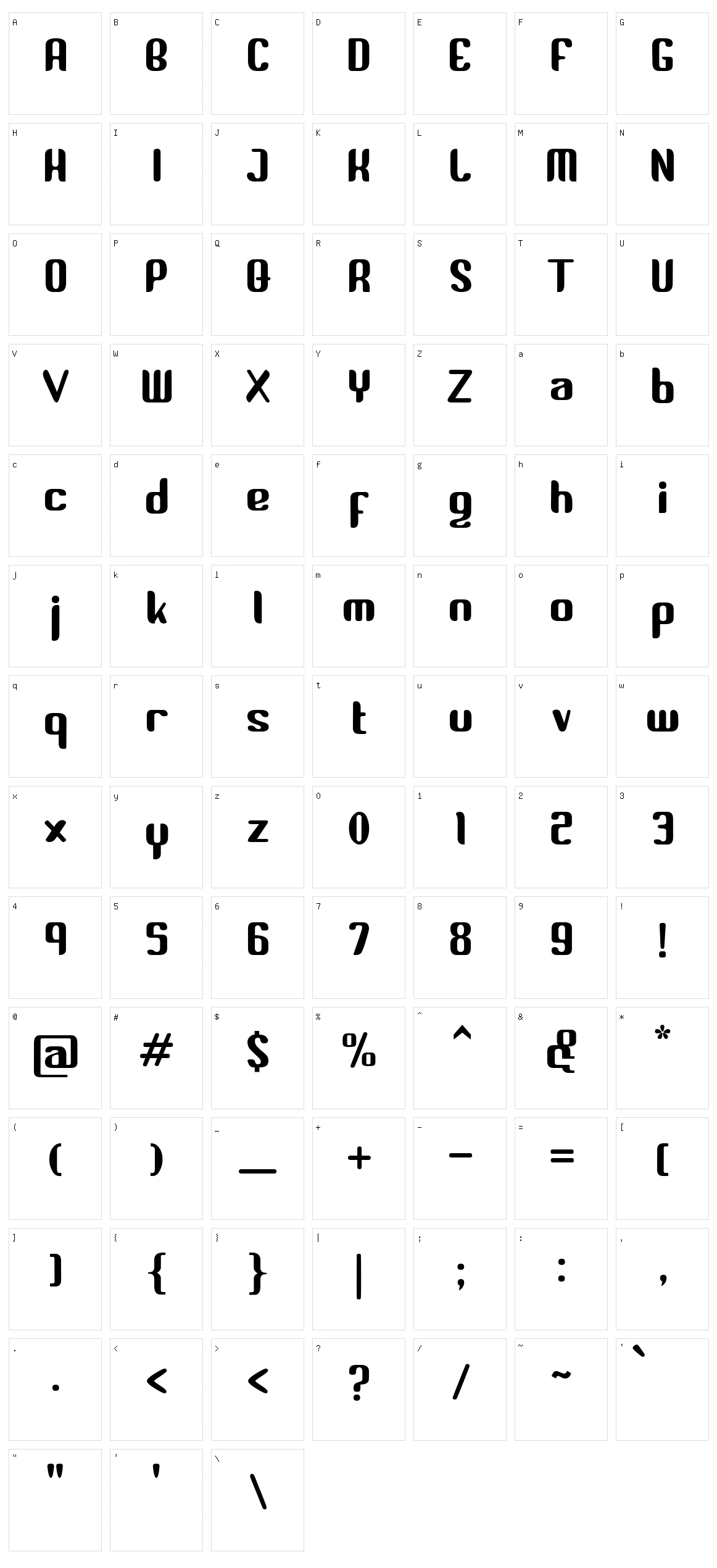 Valenkio Character Set