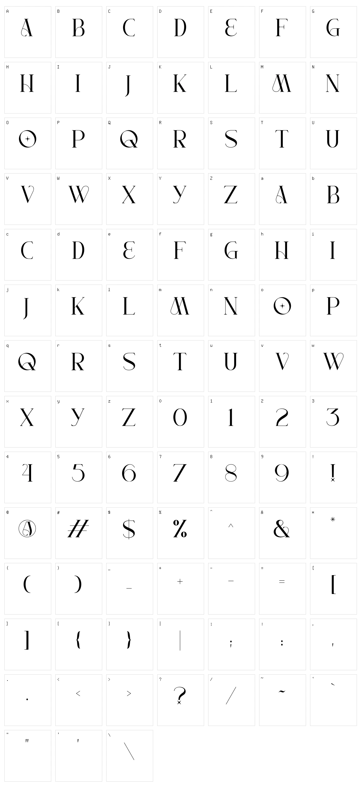 Vigran Maroll Character Set