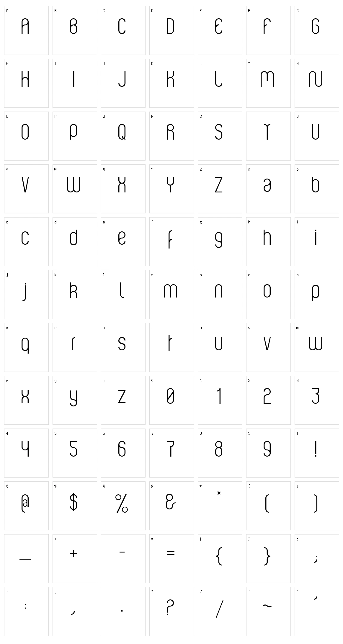 Violette Character Set
