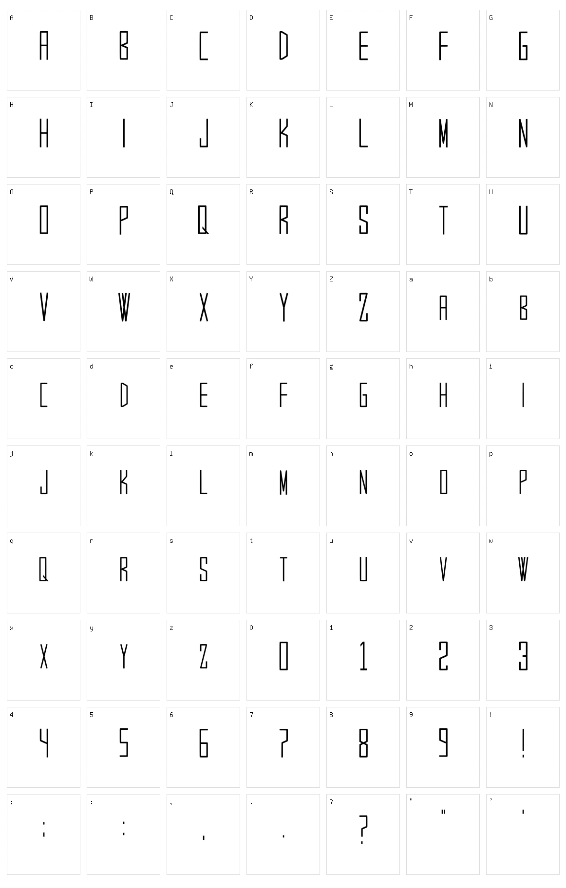 Young Agency Character Set