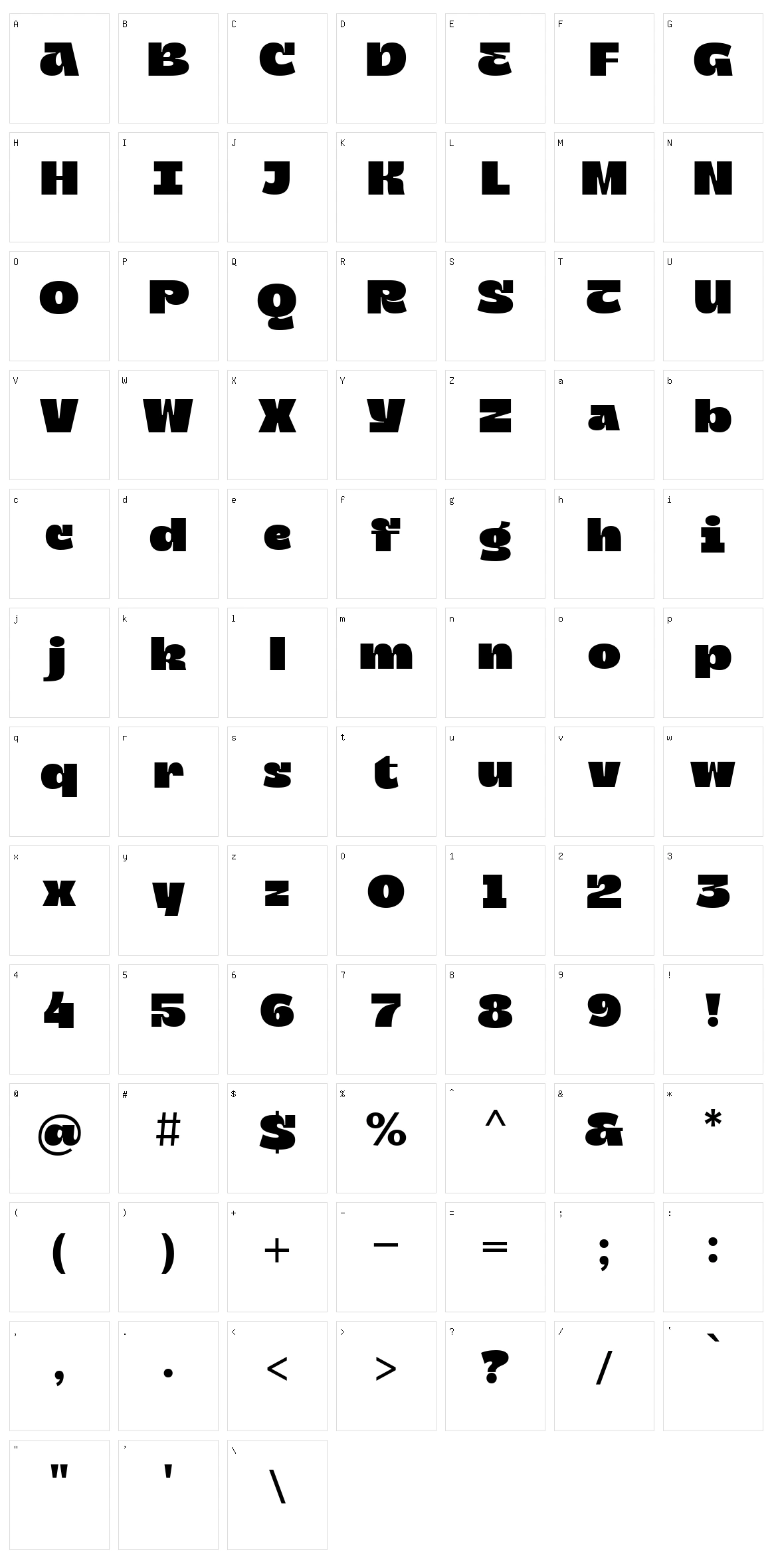 Zatiyan Character Set